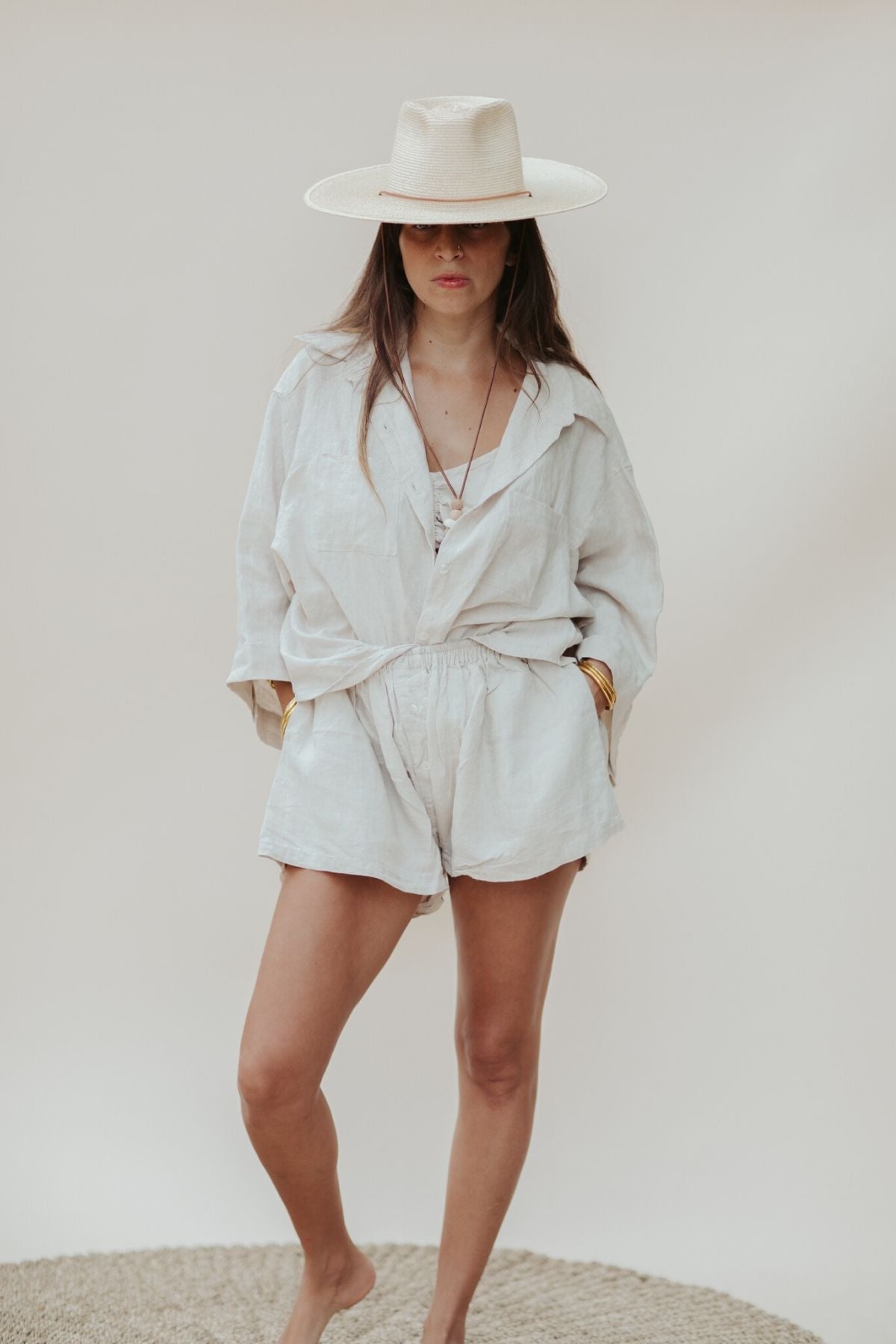 The Nidra Set in Off White and Black — Slow Fashion for Every Season