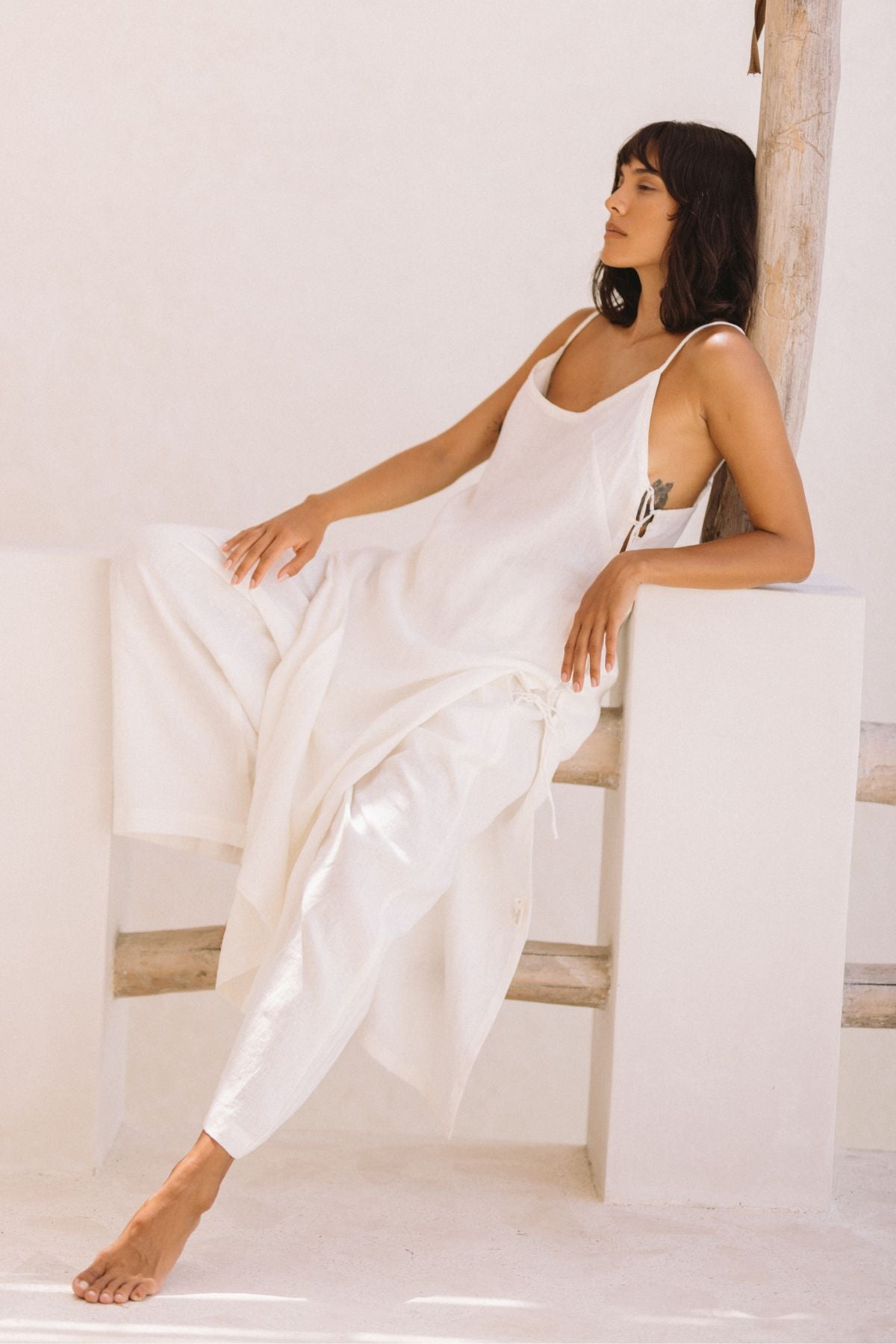 Indah Slip Dress (100% Linen)