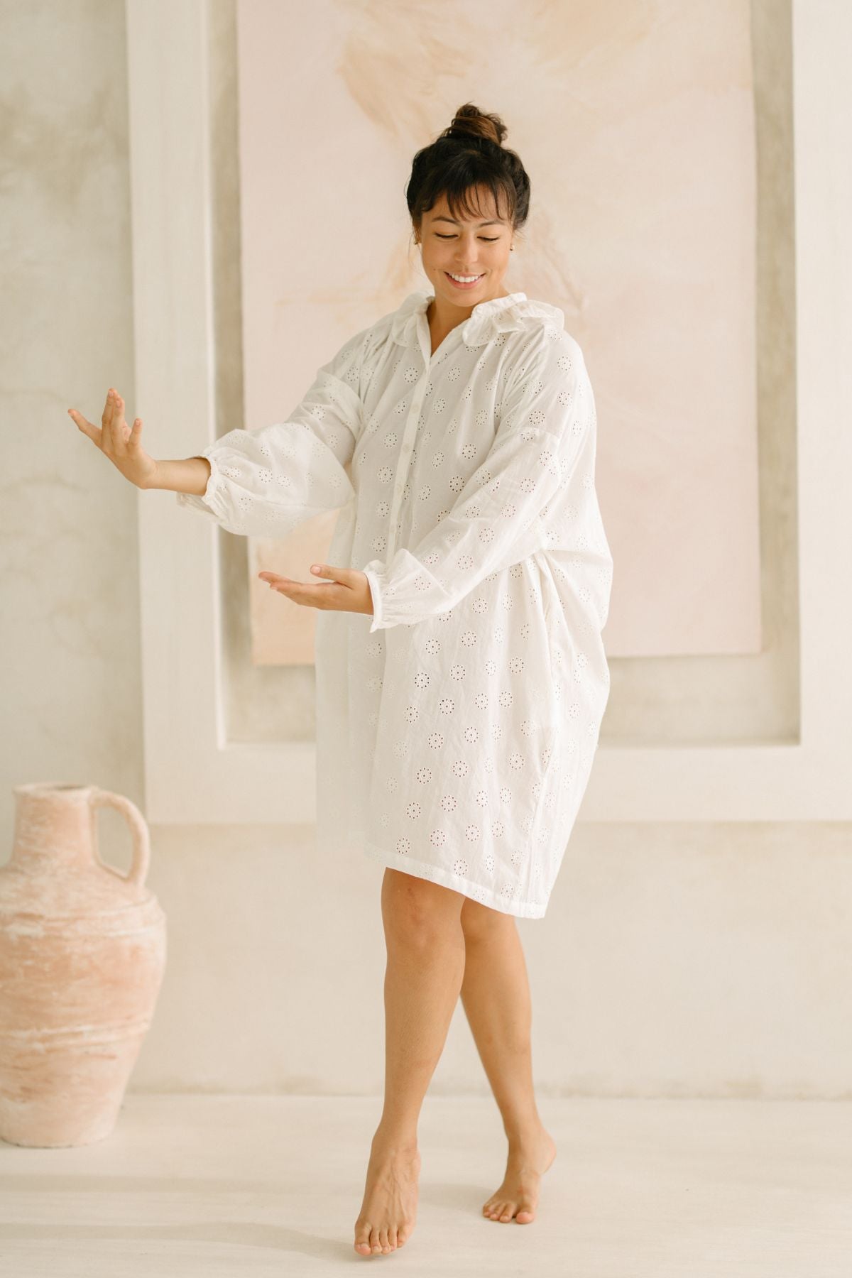 Coco Gown Short Edition (New Embroidered Cotton) - PR
