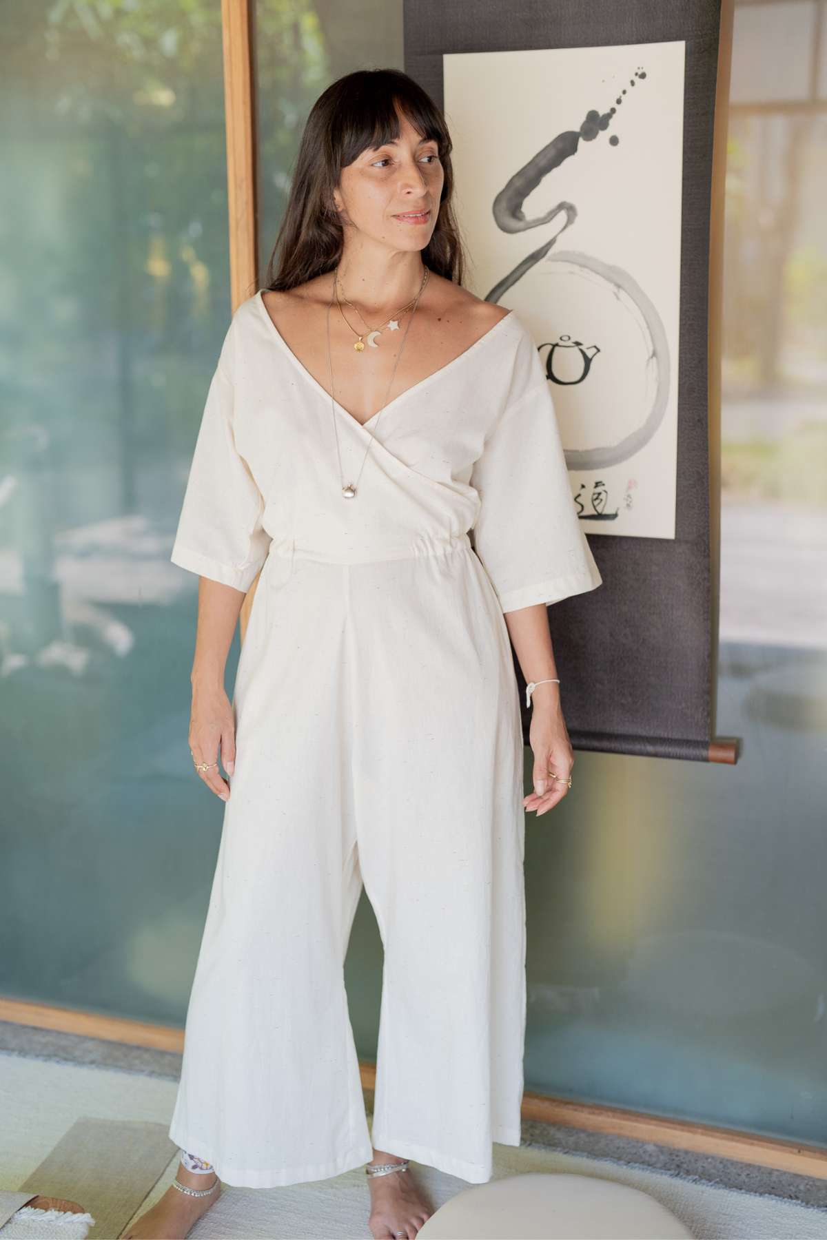 Magdalena Playsuit Cotton Stairs (PR)