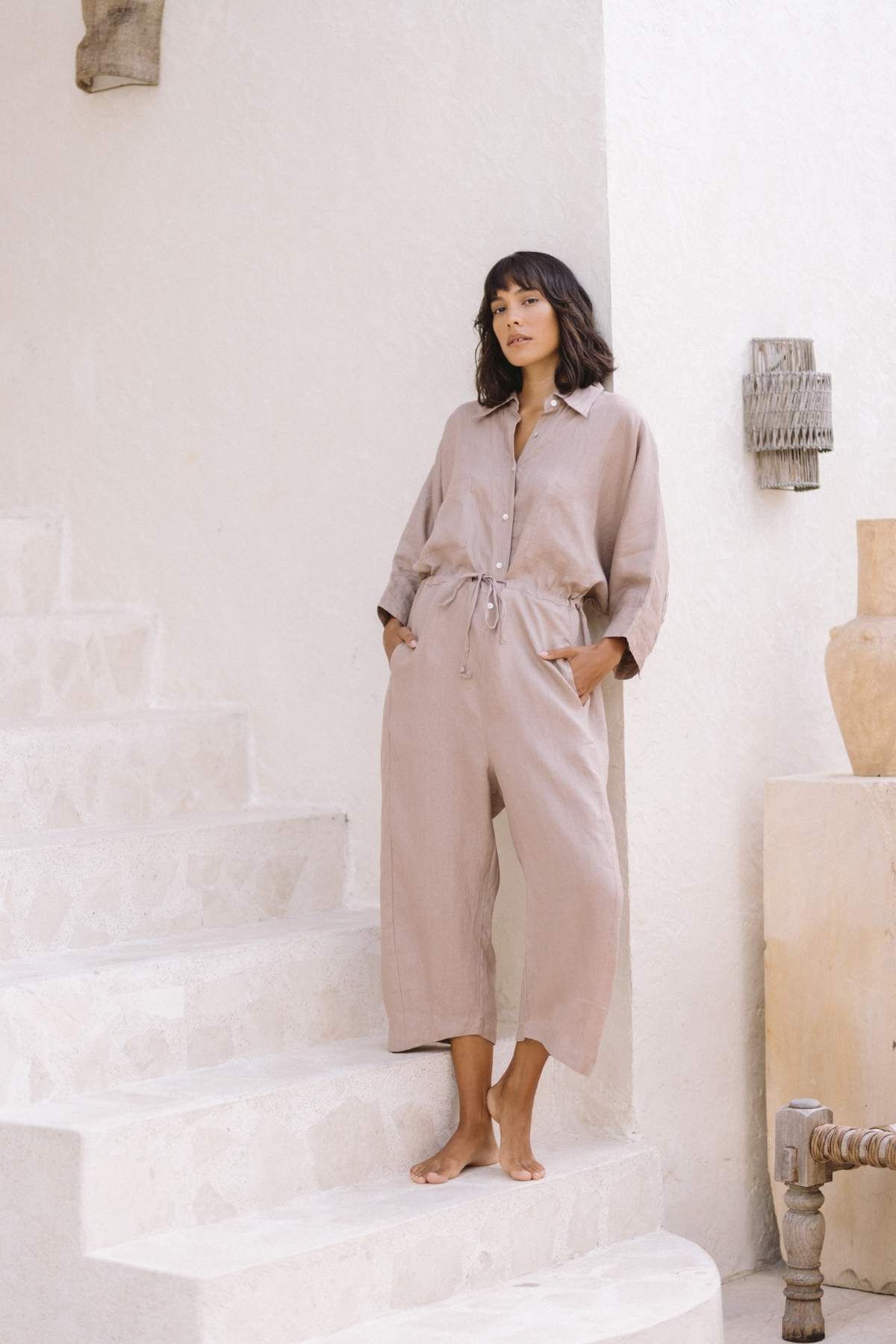 Tao Romper (100% Linen) BI
