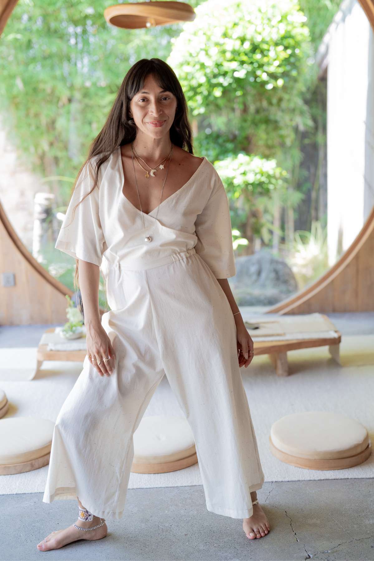 Magdalena Playsuit Cotton Stairs (PR)