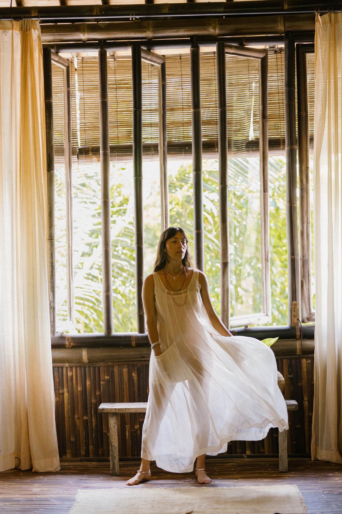 Rose Sheer Chiffon Gown
