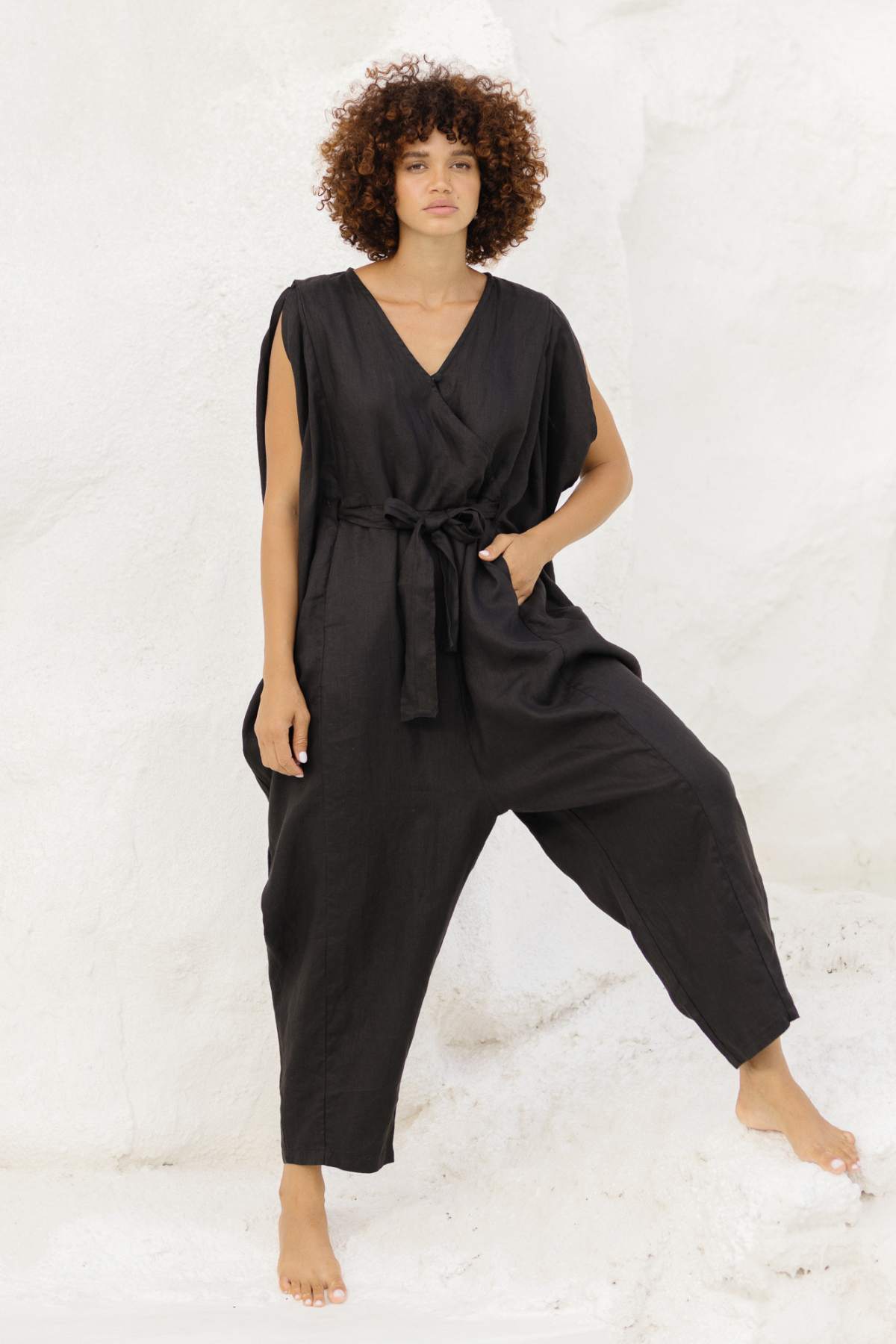 French Linen Kuan Yin Playsuit