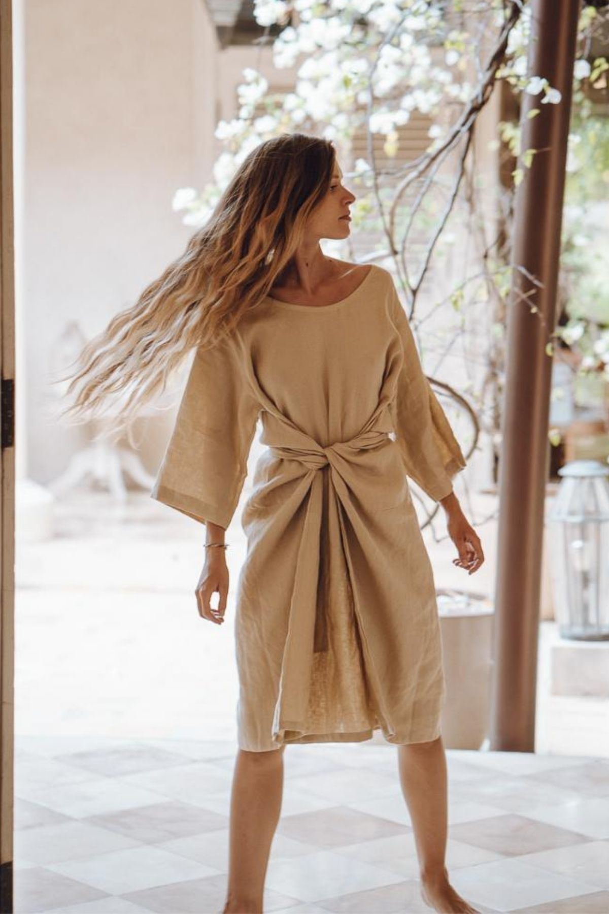 Enchantress Gown (100% Linen, Multiple Colors) (W)