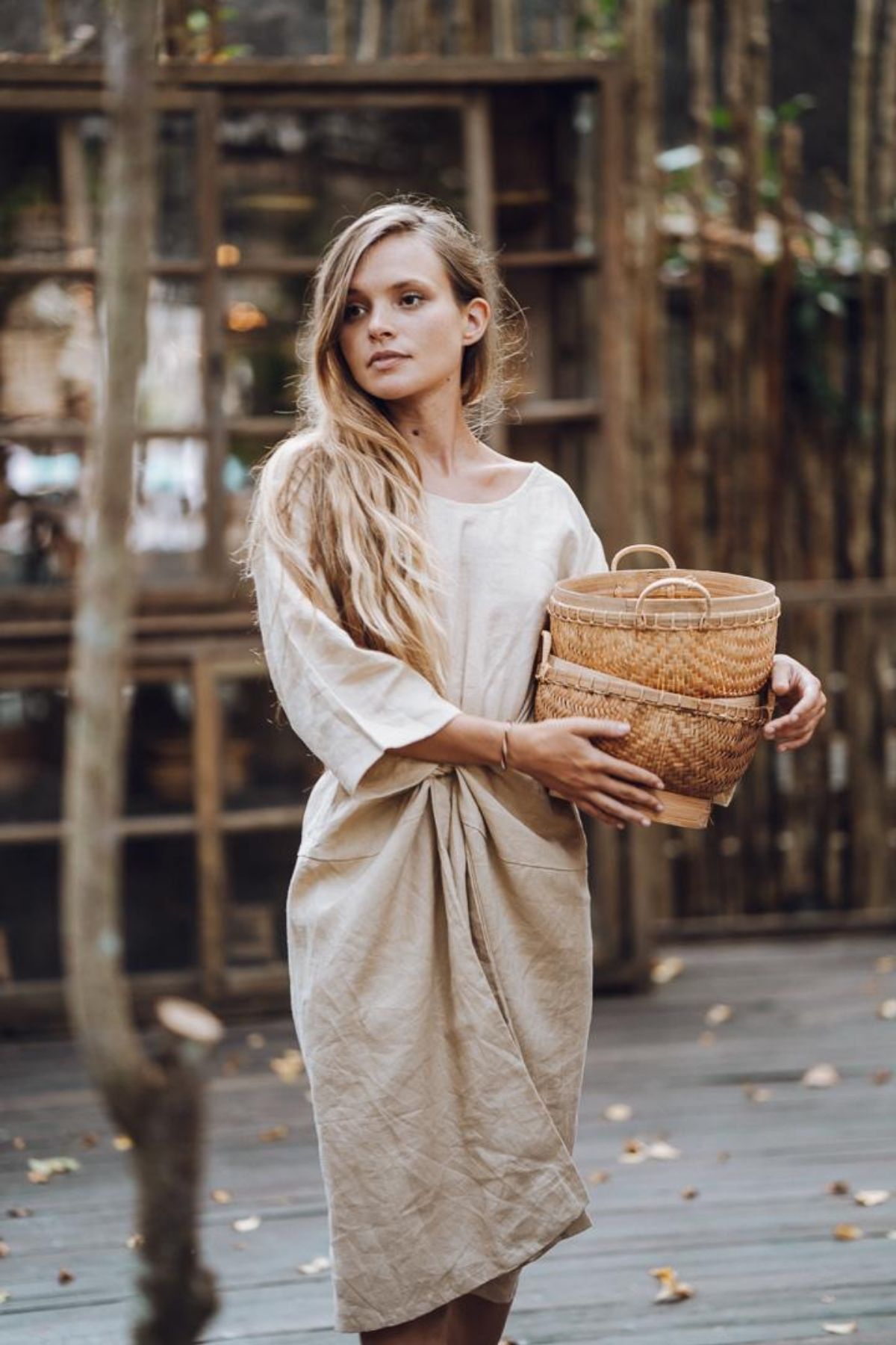 Enchantress Gown (100% Linen, Multiple Colors) (W)