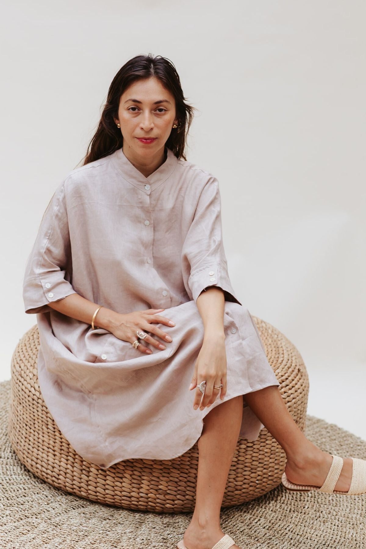 Aquarian Gown (100% Linen) BI