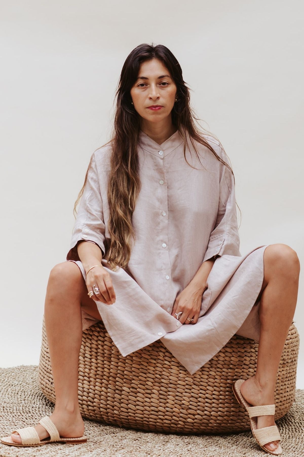 Aquarian Gown (100% Linen) BI