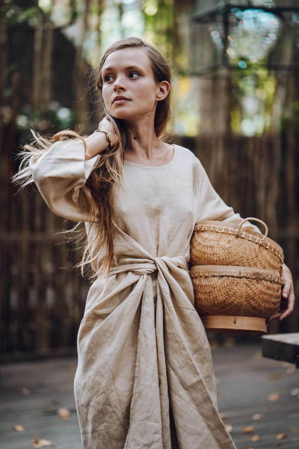Enchantress Gown (100% Linen, Multiple Colors) (W)