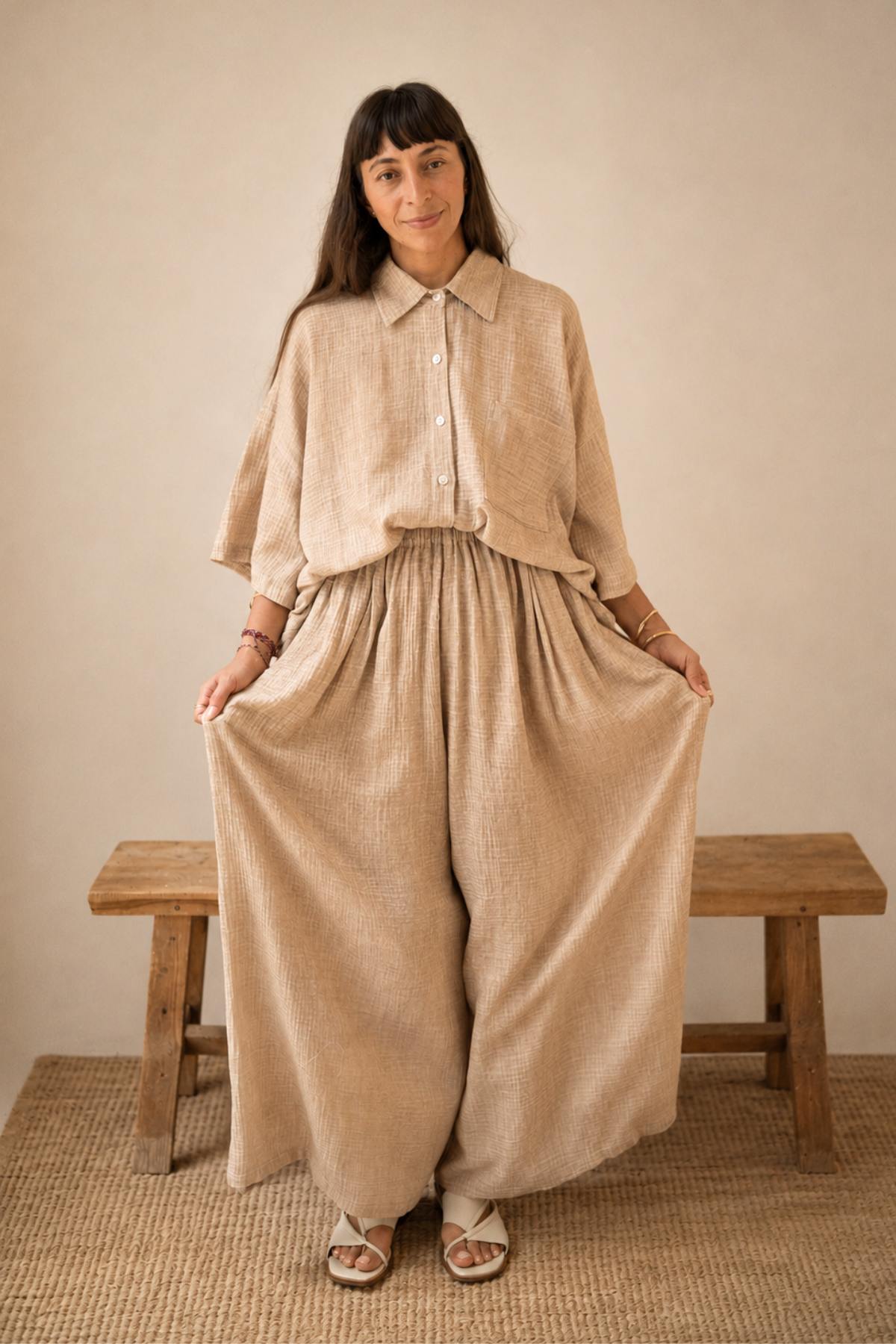 Hana Set (100% Natural Bubble Cotton)