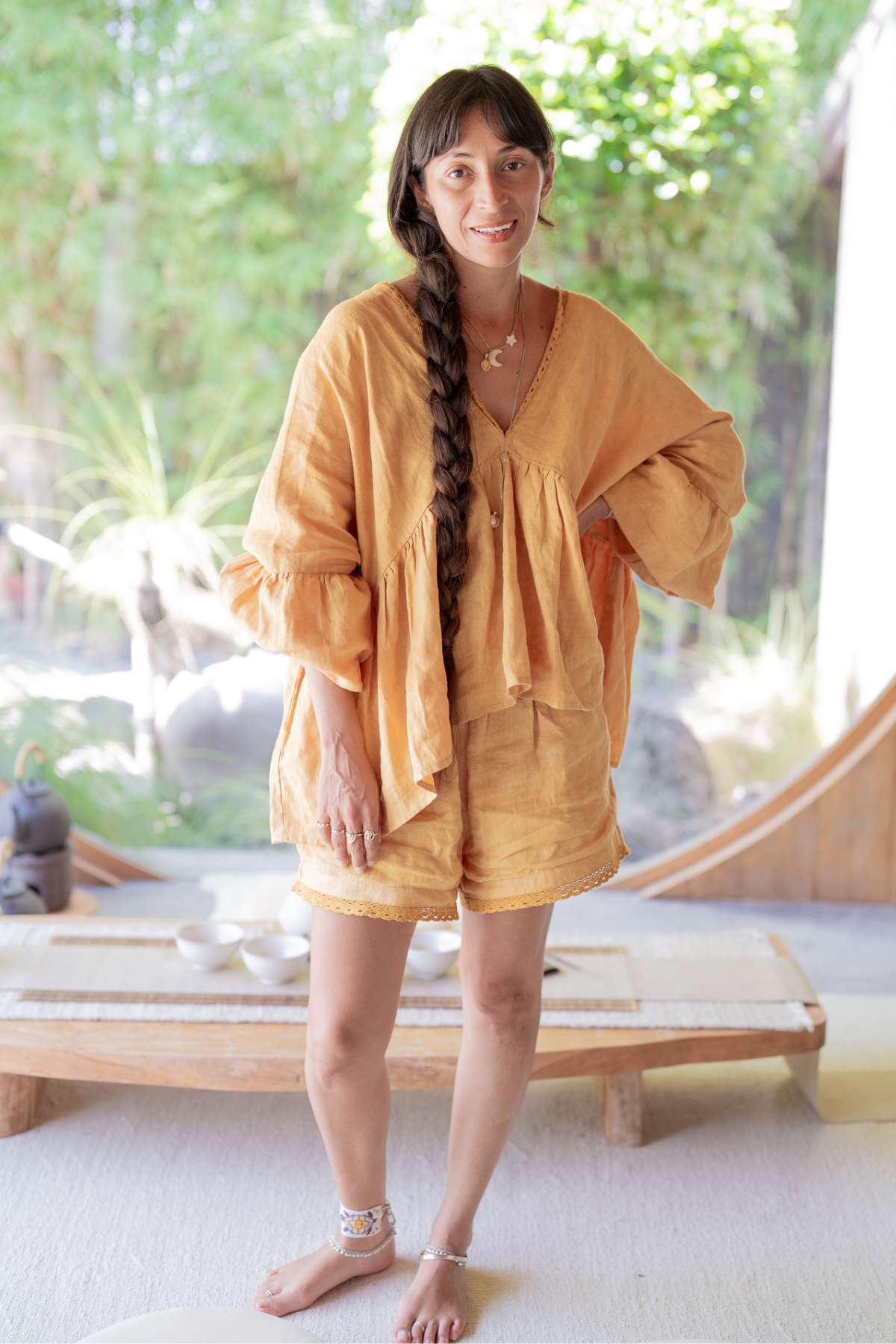 Eva Linen Set Lace Edition