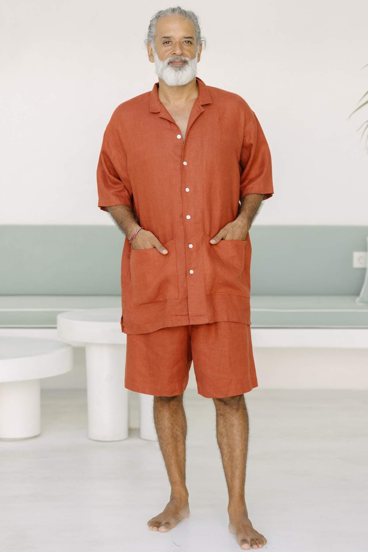 Kai Top Long & Short Mens Ramie Linen (Available in Multiple Colors) - PR