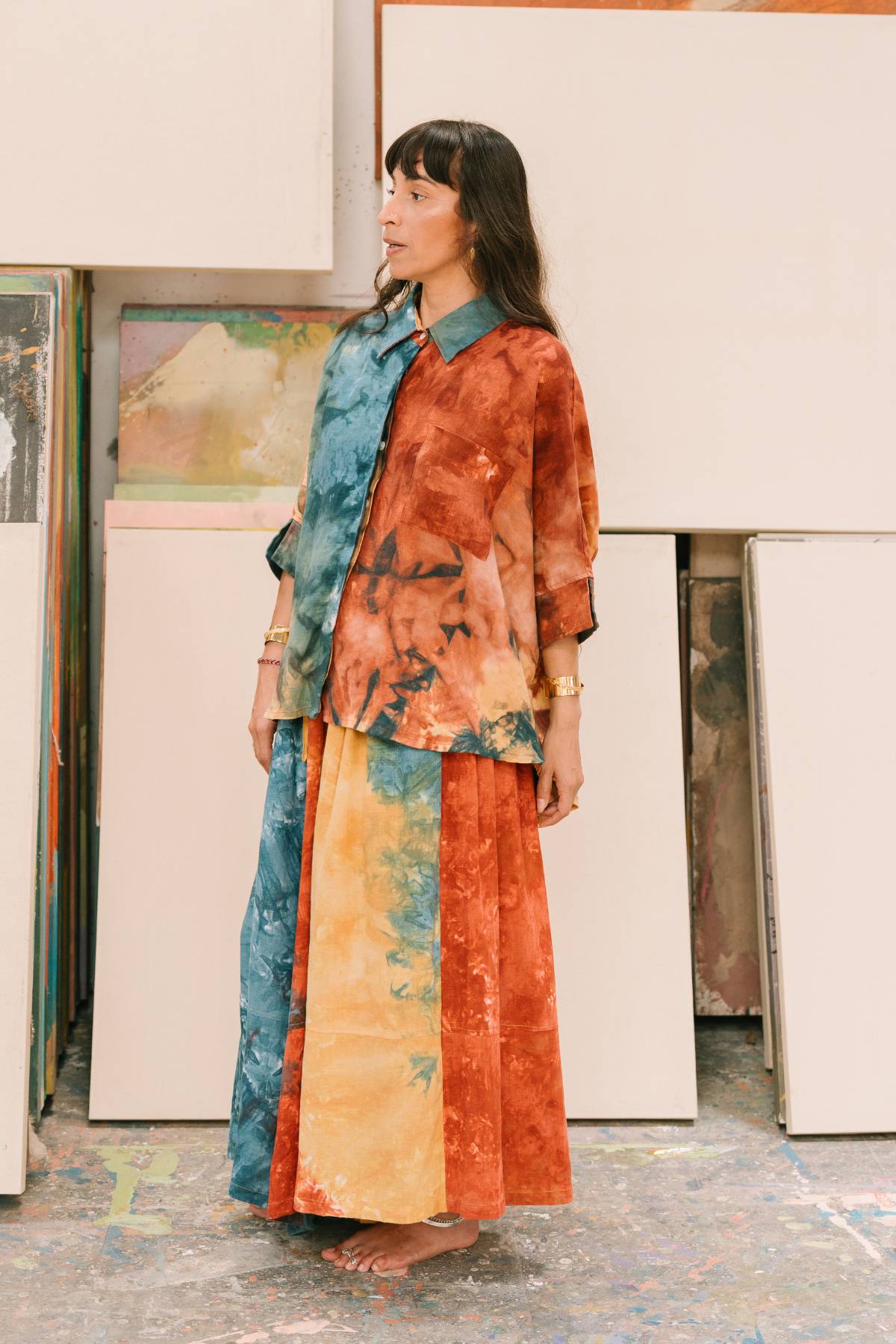 Suka Top Set with Pantalon Wide Legged Pants - Optional Mahashivrati Edition