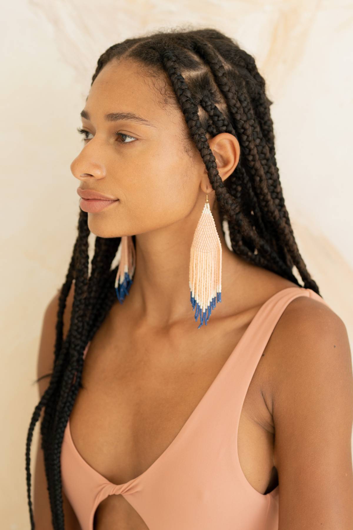 Embera People Hand beaded Earring