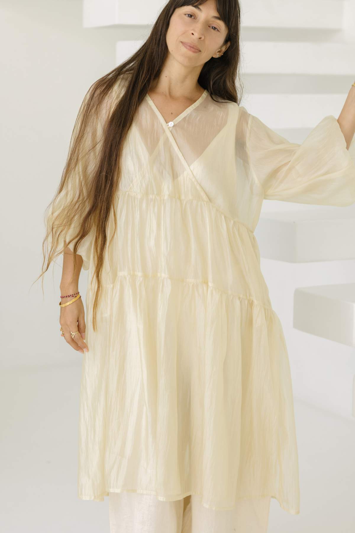 Magnolia Gown Golden Sheer