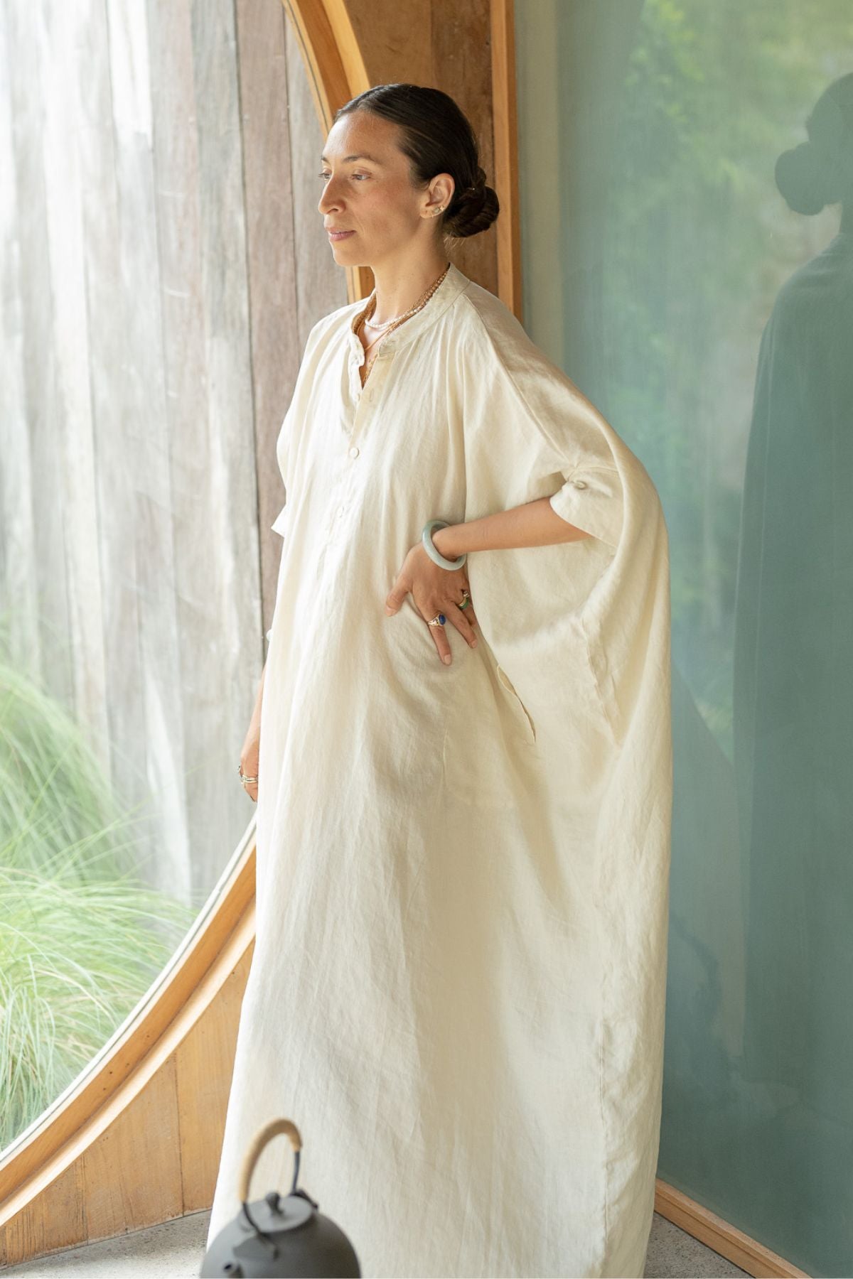 La Majia Kaftan (100%% Stone washed linen)