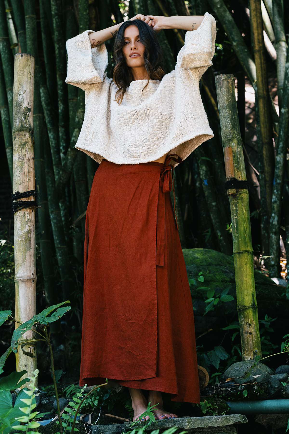 Spirit Top & Shanti Wrap Skirt Set