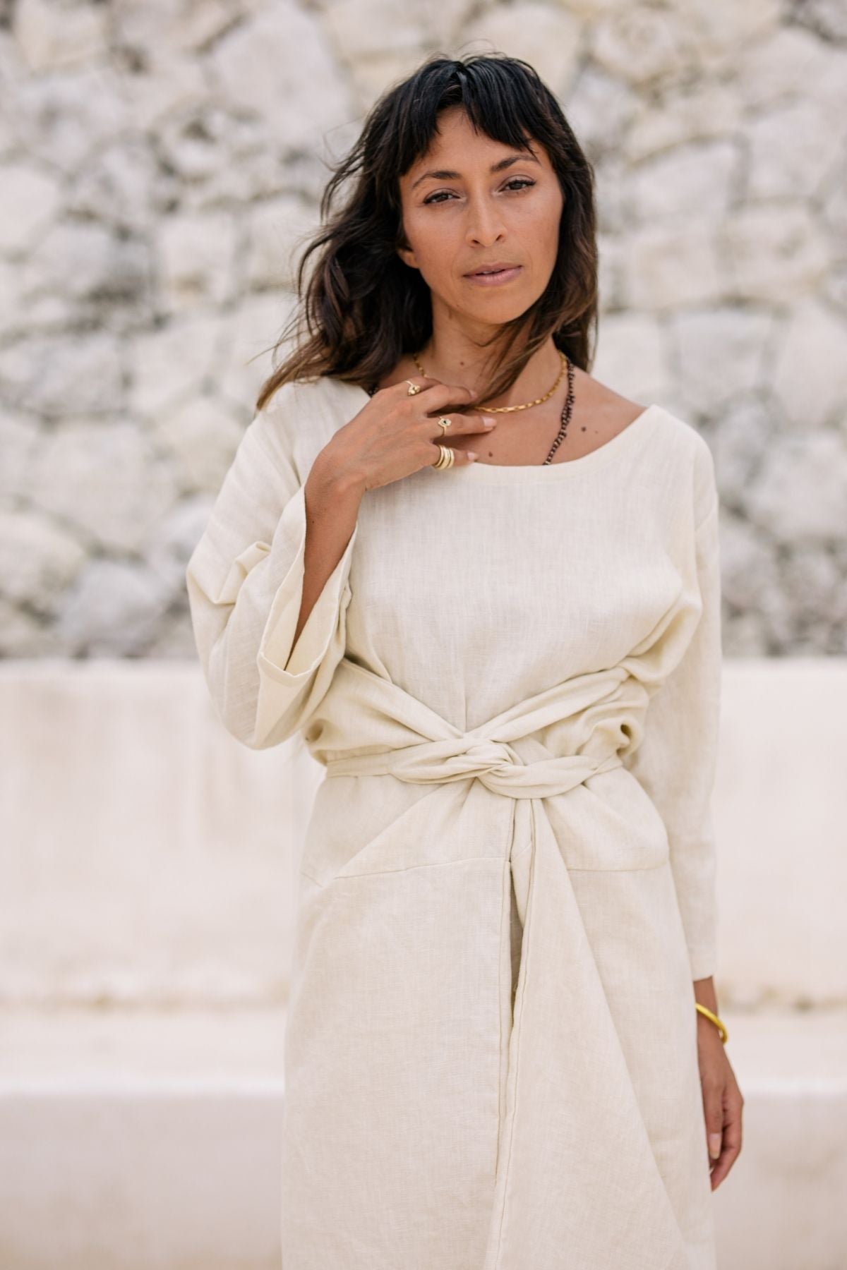 Enchantress Gown (100% Linen, Multiple Colors) (W)