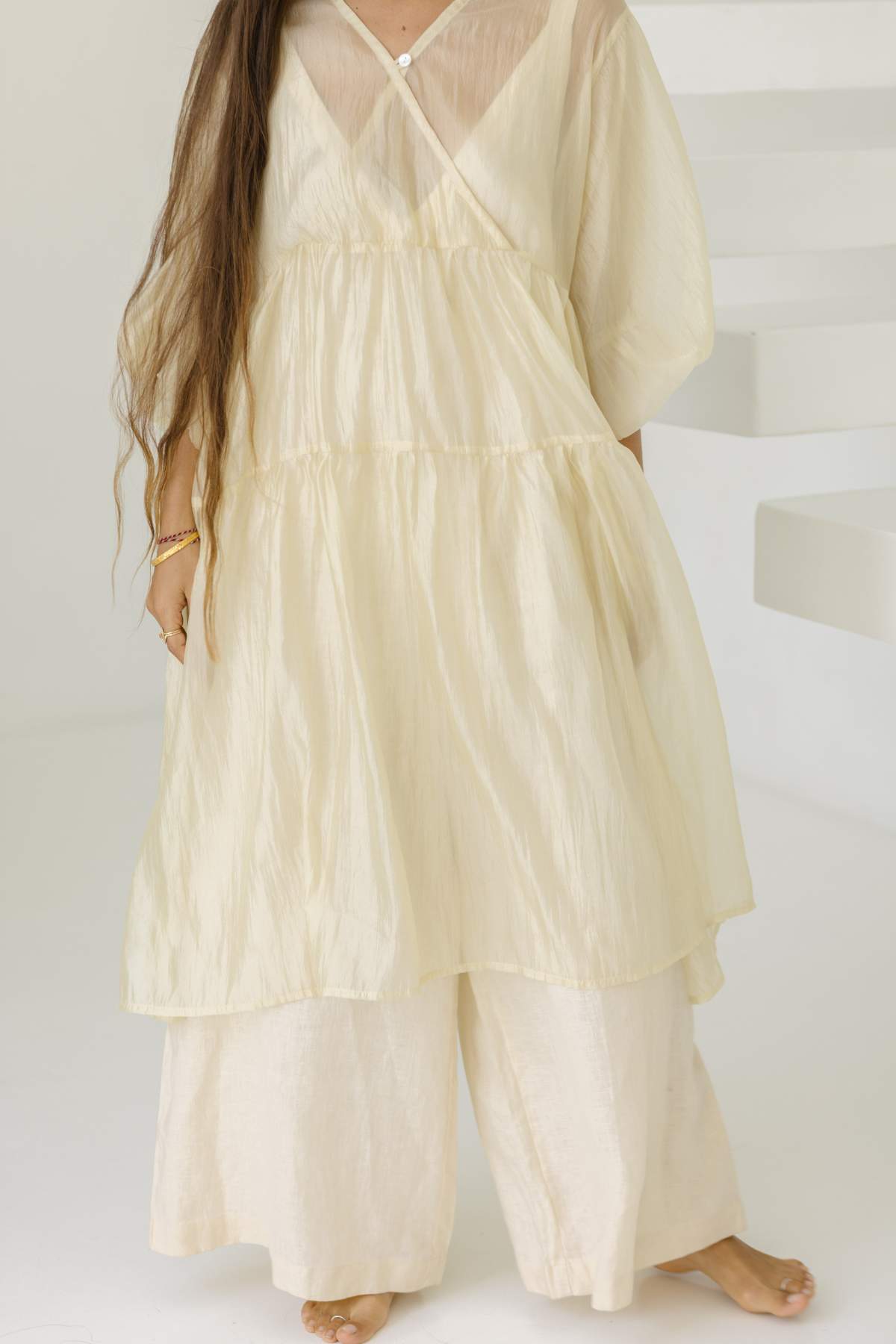 Magnolia Gown Golden Sheer