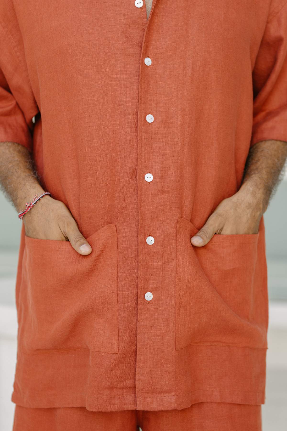 Kai Top Long & Short Mens Ramie Linen (Available in Multiple Colors) - PR