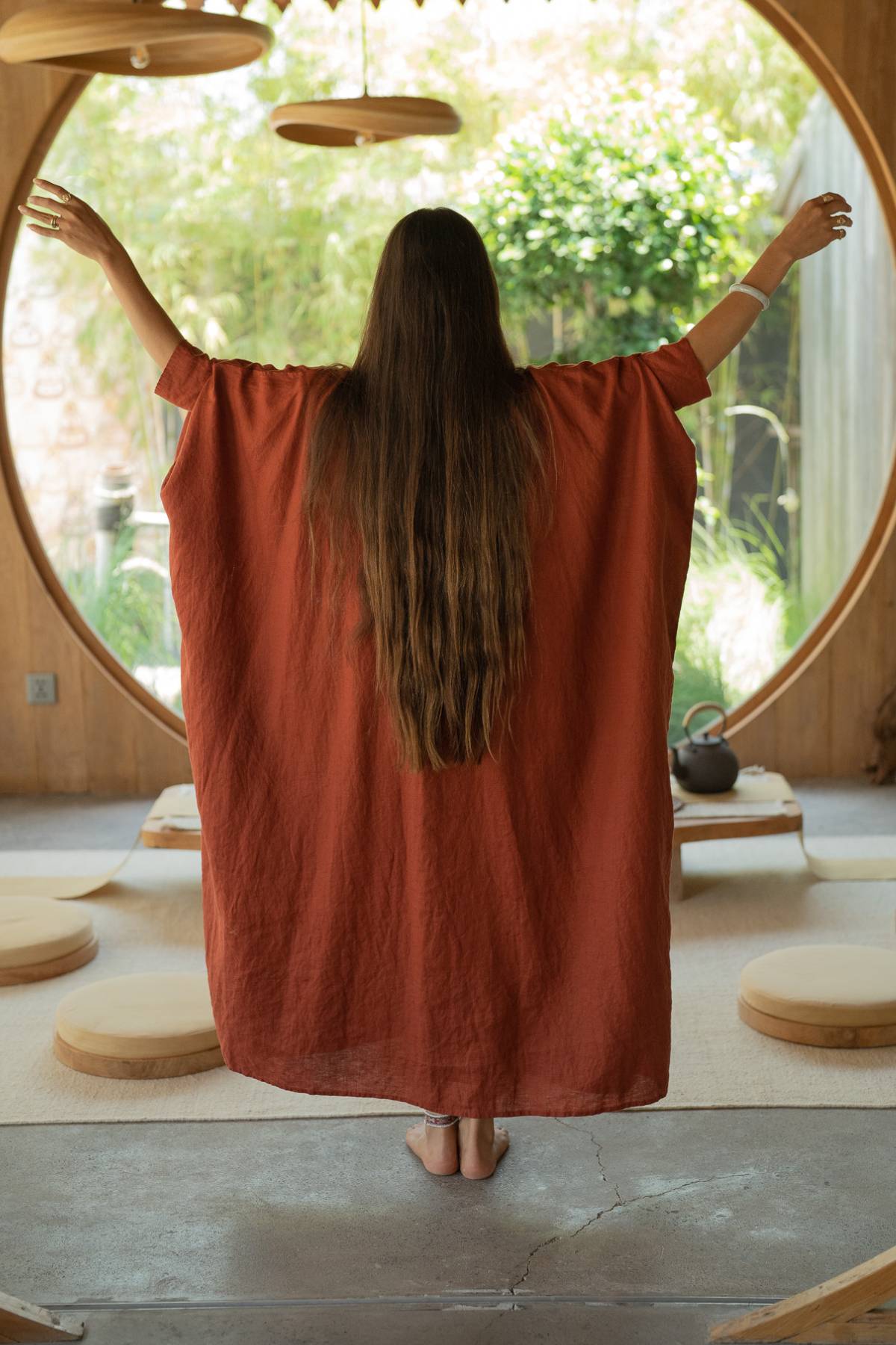 La Majia Kaftan (100%% Stone washed linen)