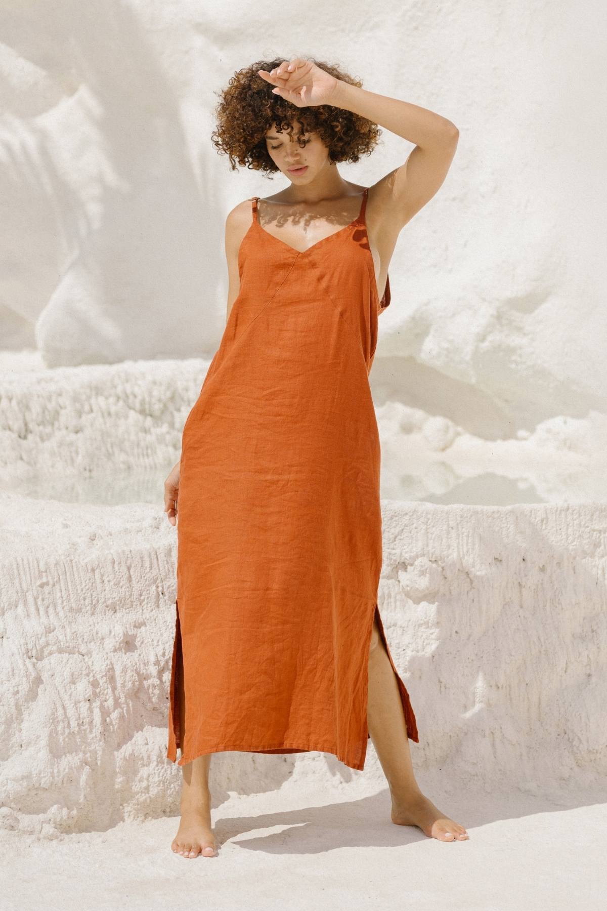 Everyday Linen Slip (Stone washed, adjustable)