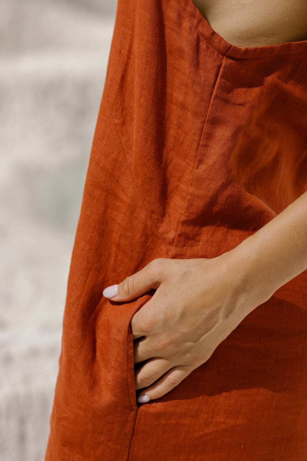Everyday Linen Slip (Stone washed, adjustable)