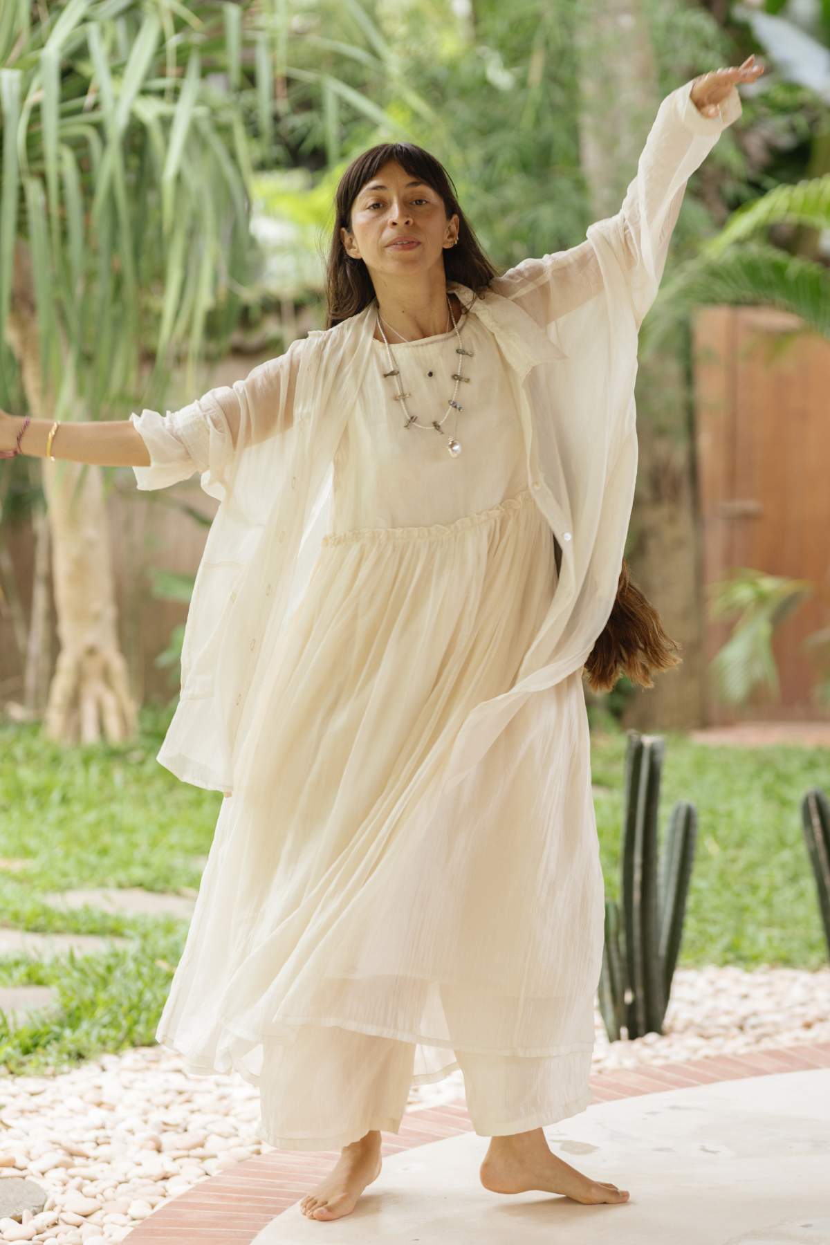 Dolly Night Gown Sheer Silk