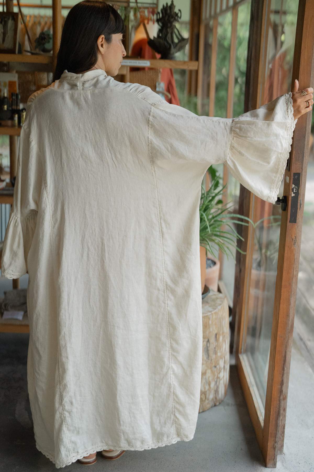 Kyoto Duster Linen, Moonlight- PR