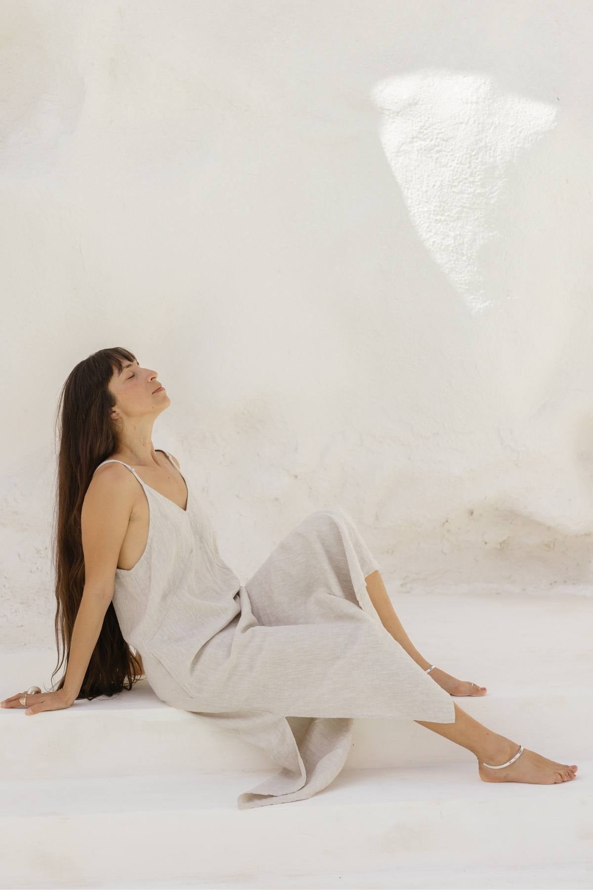 Everyday Linen Slip (Stone washed, adjustable)