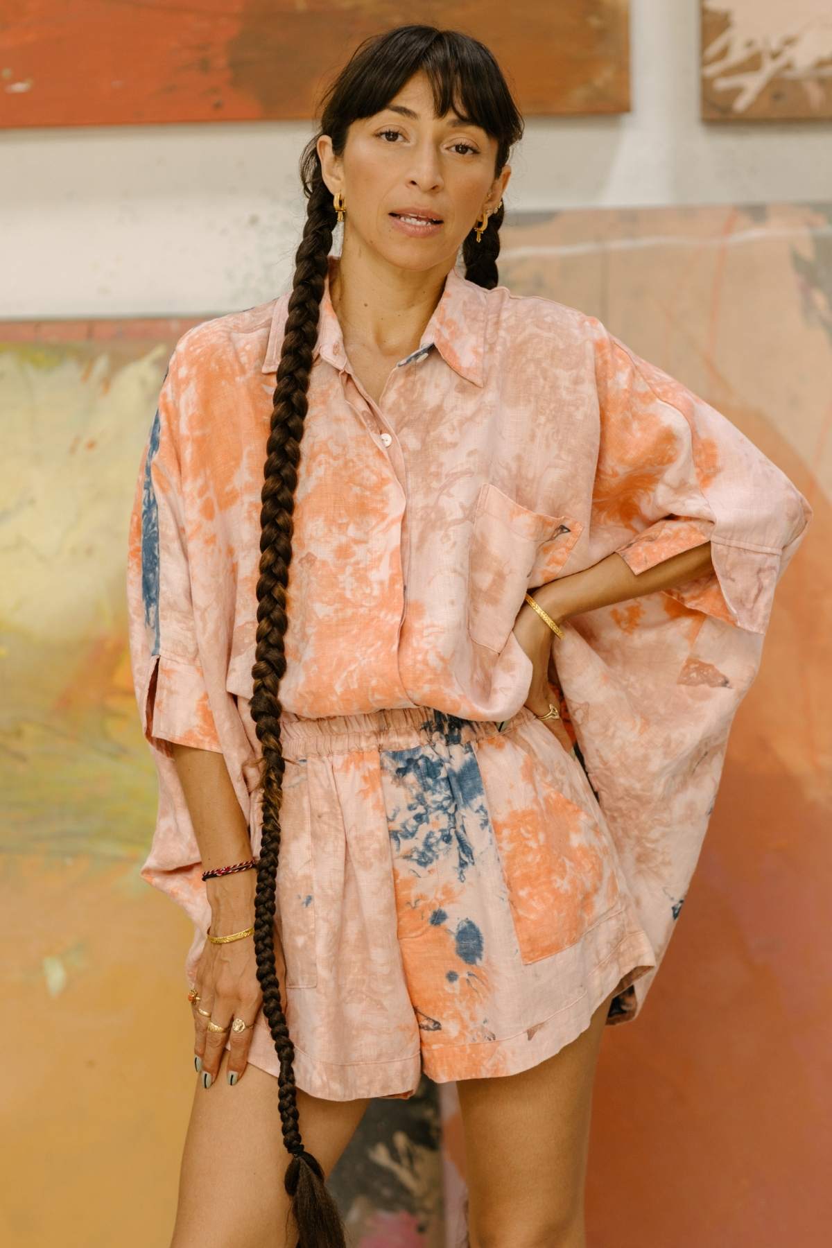 Uluwatu Sunset Linen Suka Set