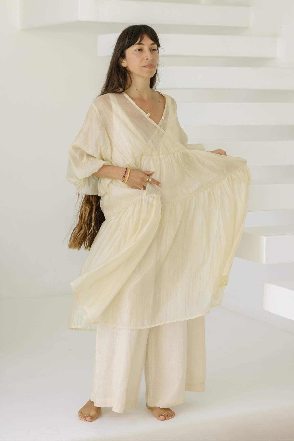 Magnolia Gown Golden Sheer