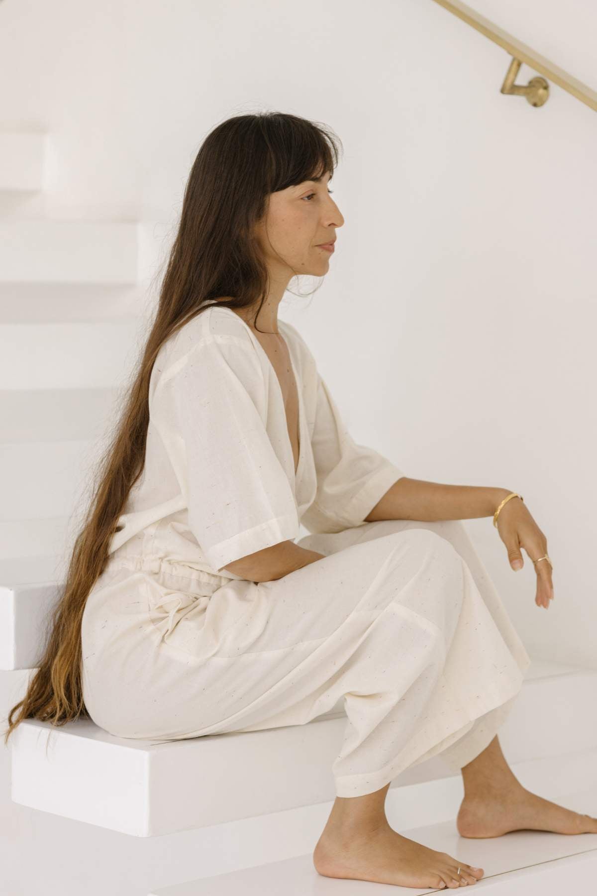 Magdalena Playsuit Cotton Stairs (PR)