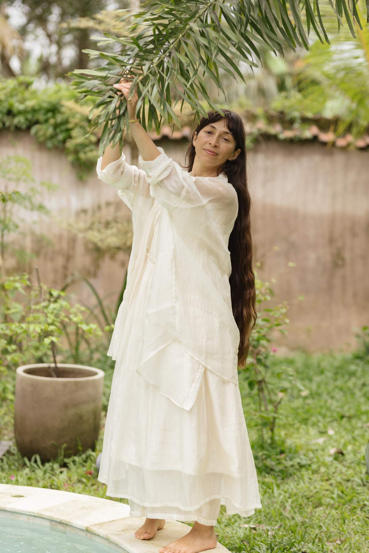 Dolly Night Gown Sheer Silk