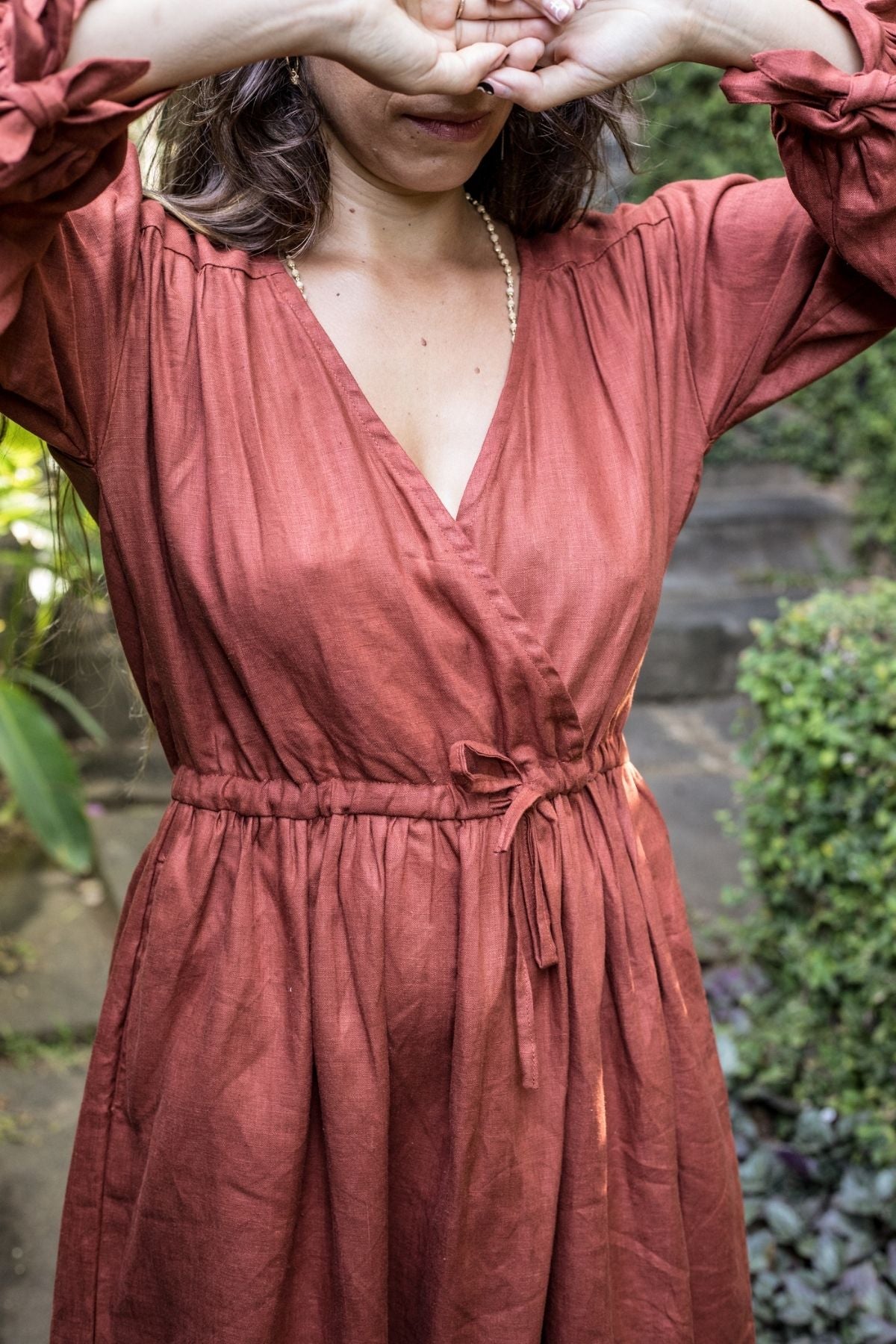 Valentina Dress (100% Linen - Available in Multiple Colors) (W)