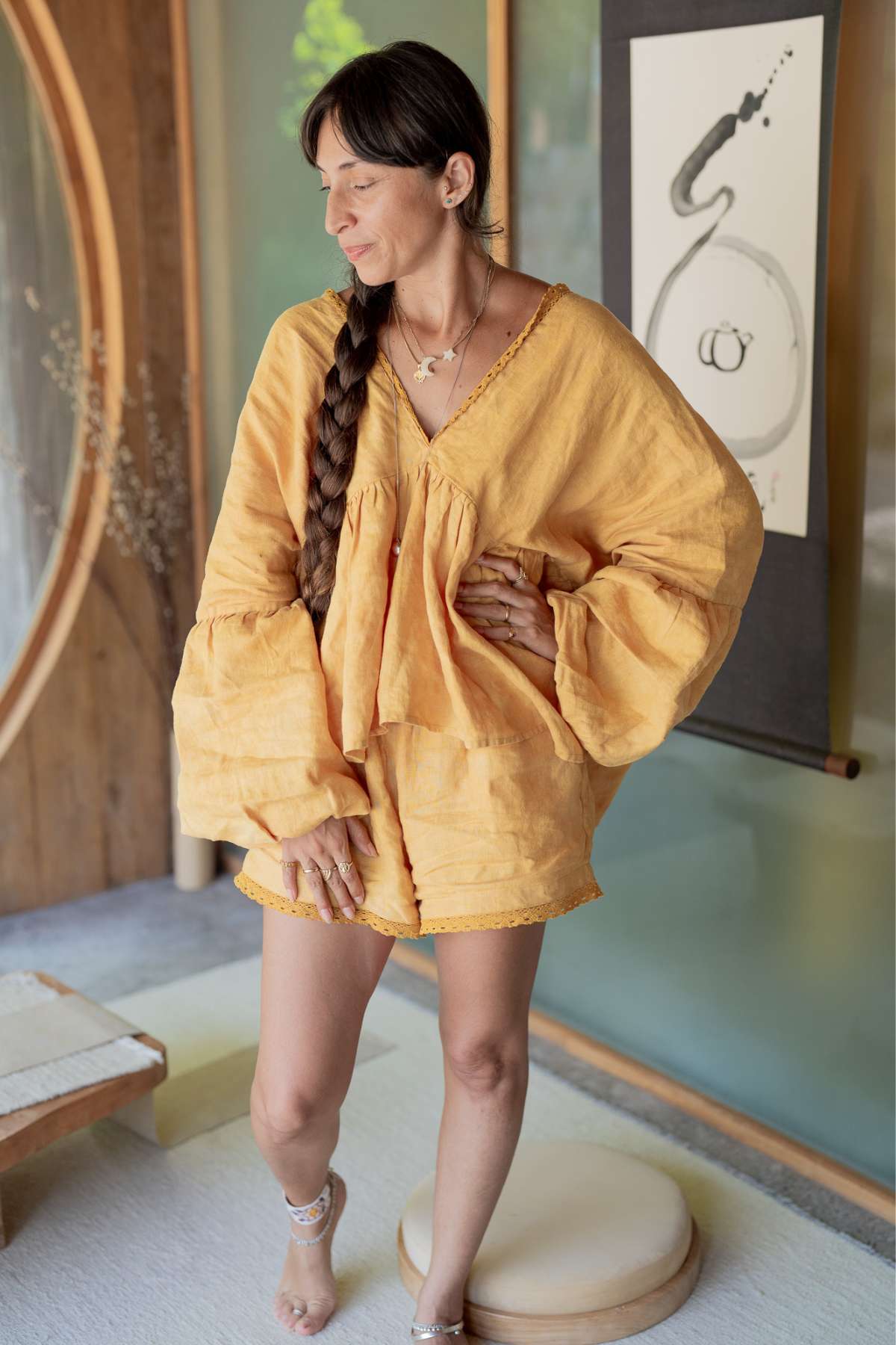 Eva Linen Set Lace Edition