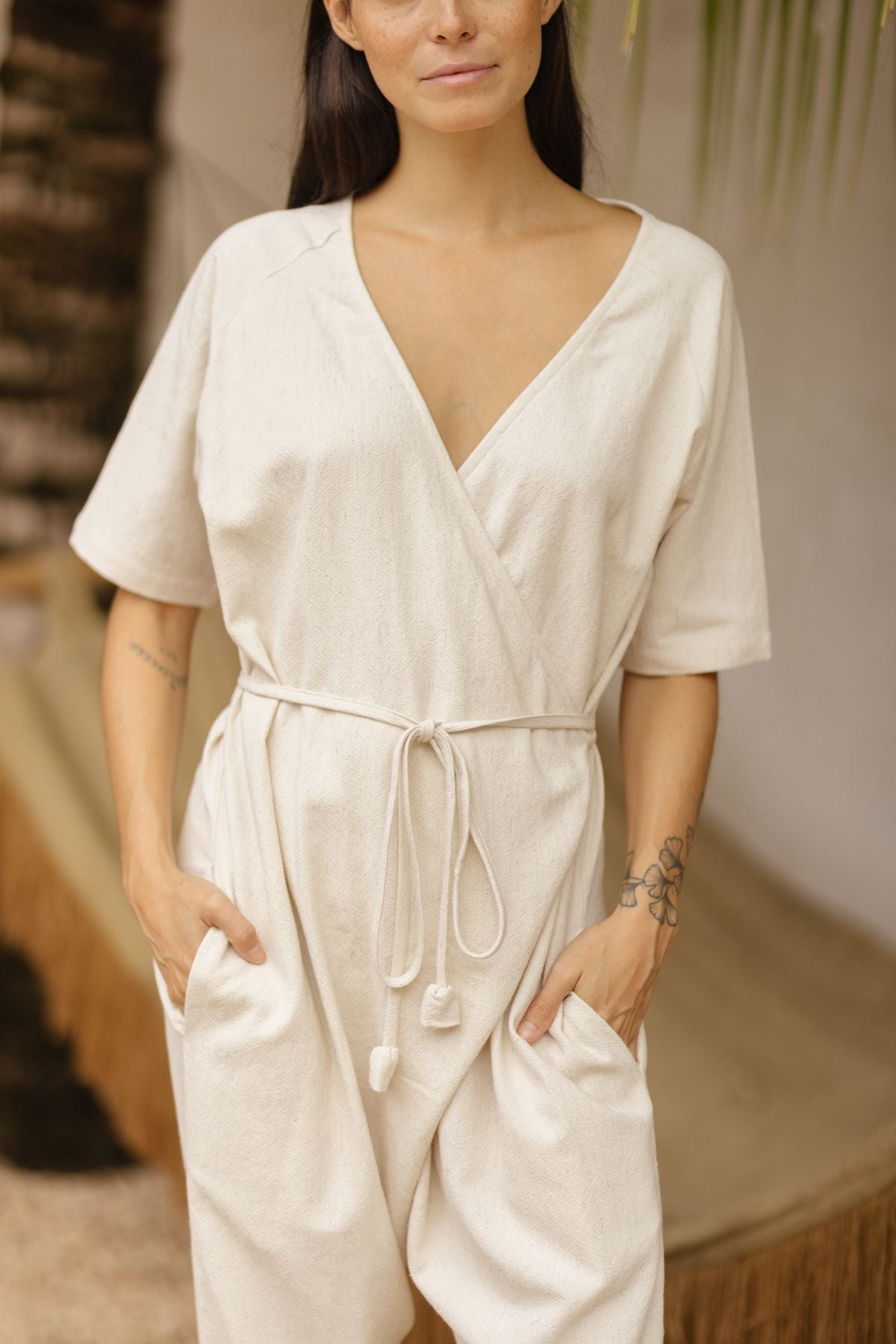 Dora Playsuit (Linen/Cotton) CA