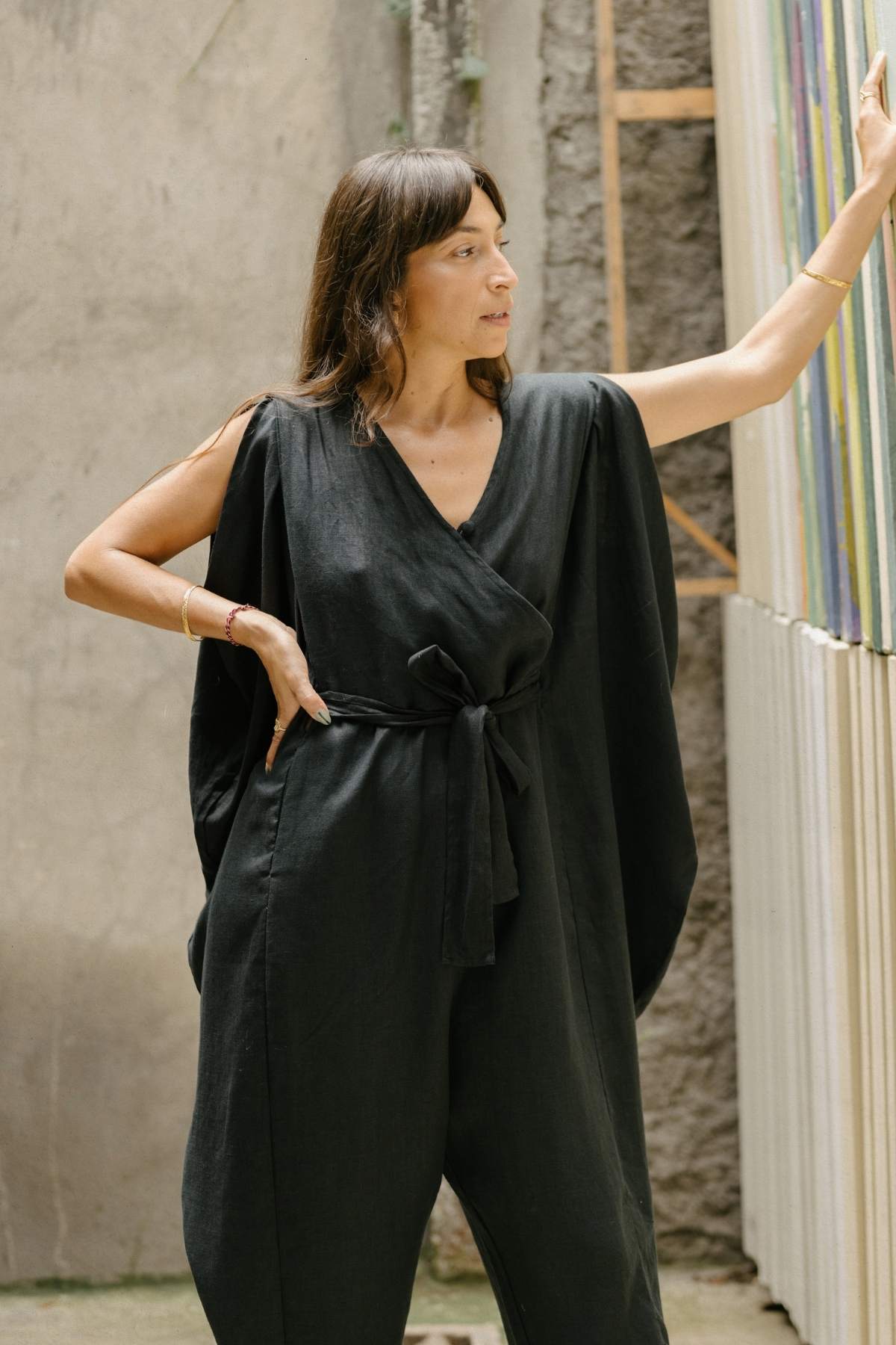 French Linen Kuan Yin Playsuit