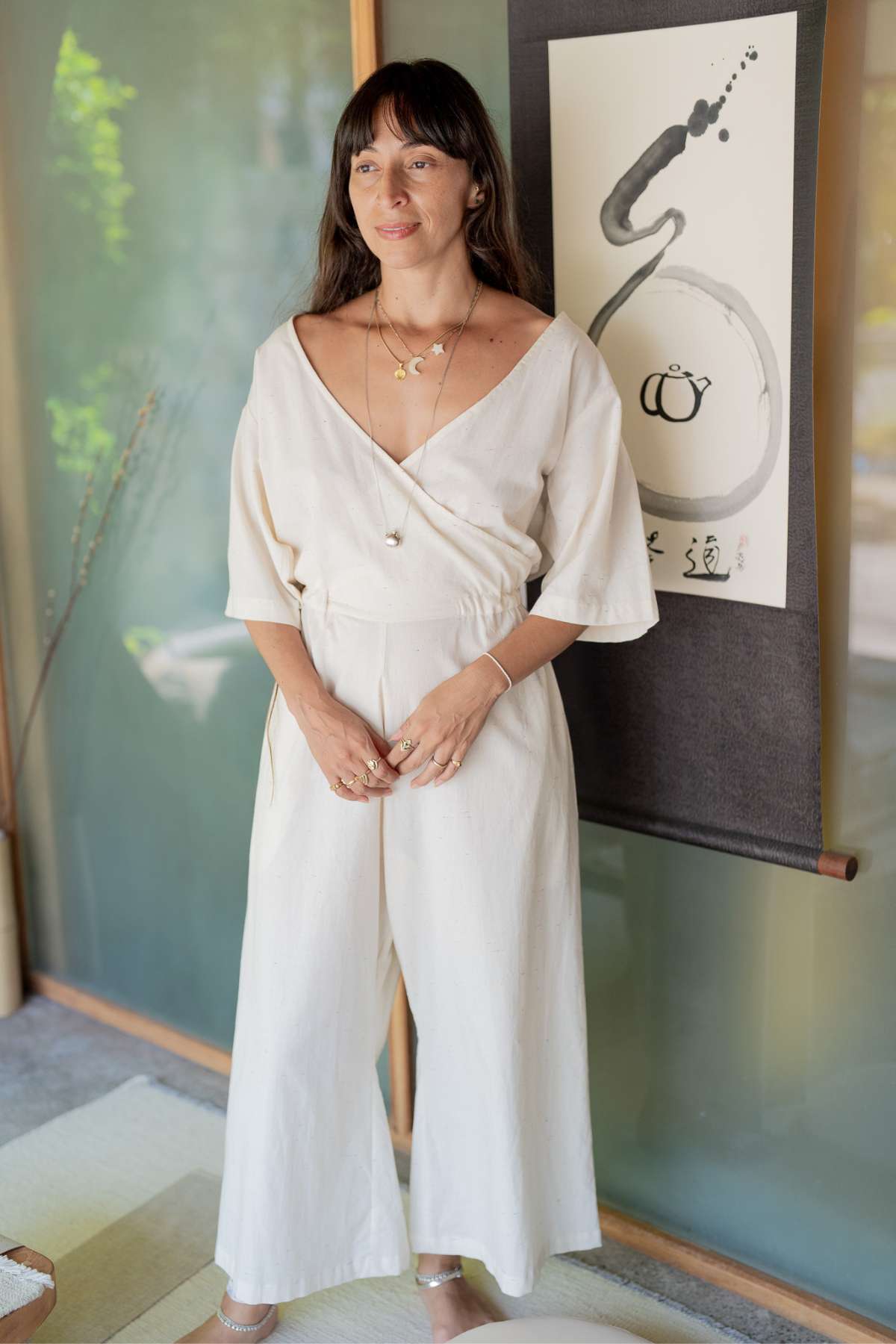 Magdalena Playsuit Cotton Stairs (PR)