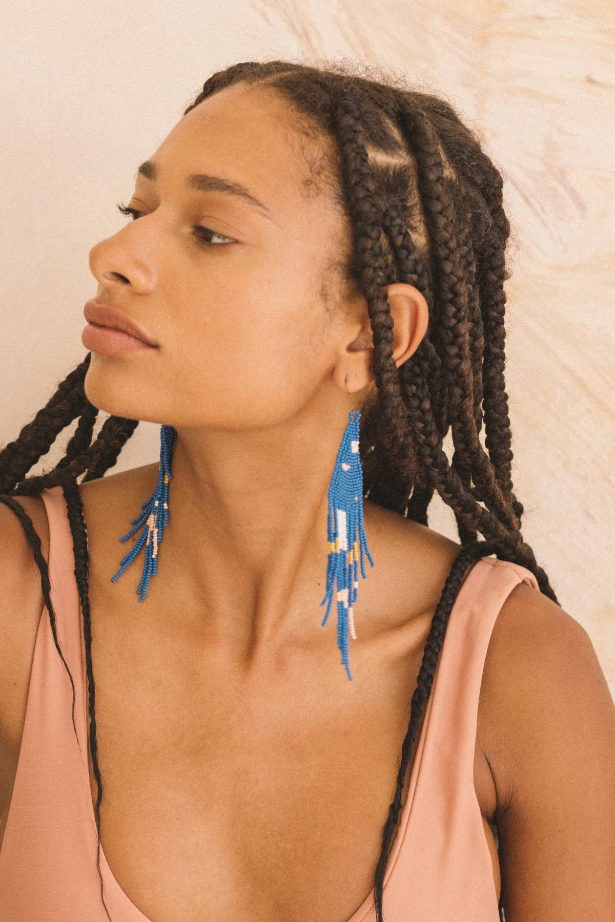 Embera People Hand beaded Earring