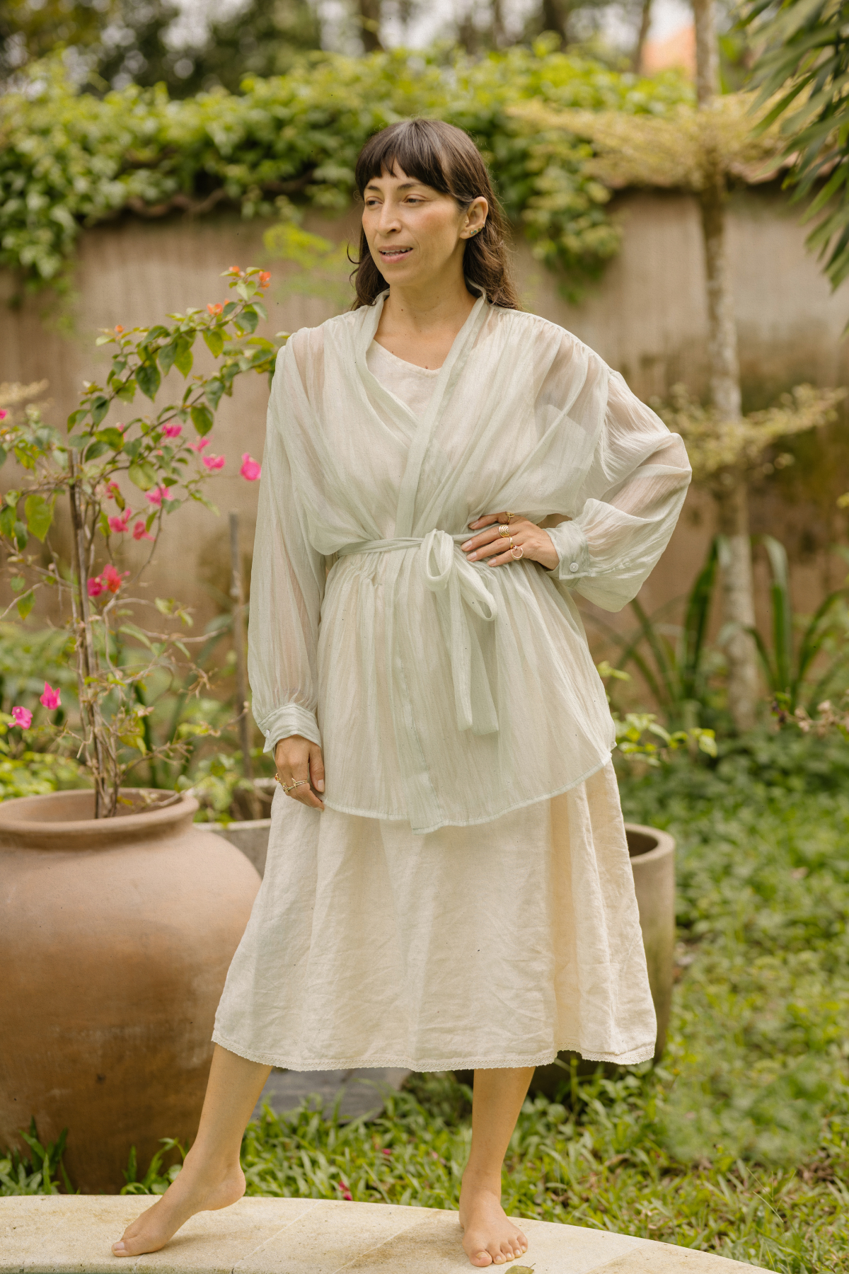 Organza Jasmine Kimono Top