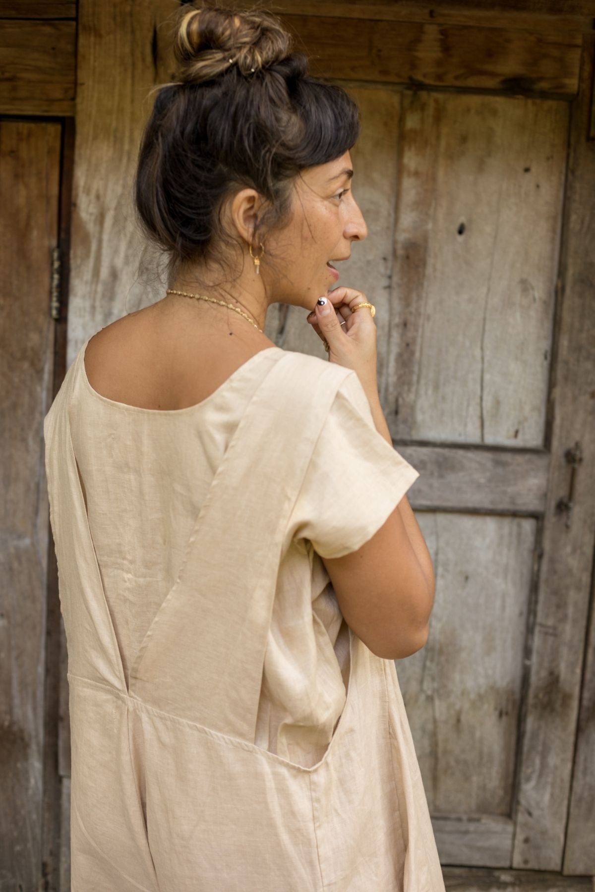 Freya Overalls (100% Linen Playsuit) BI