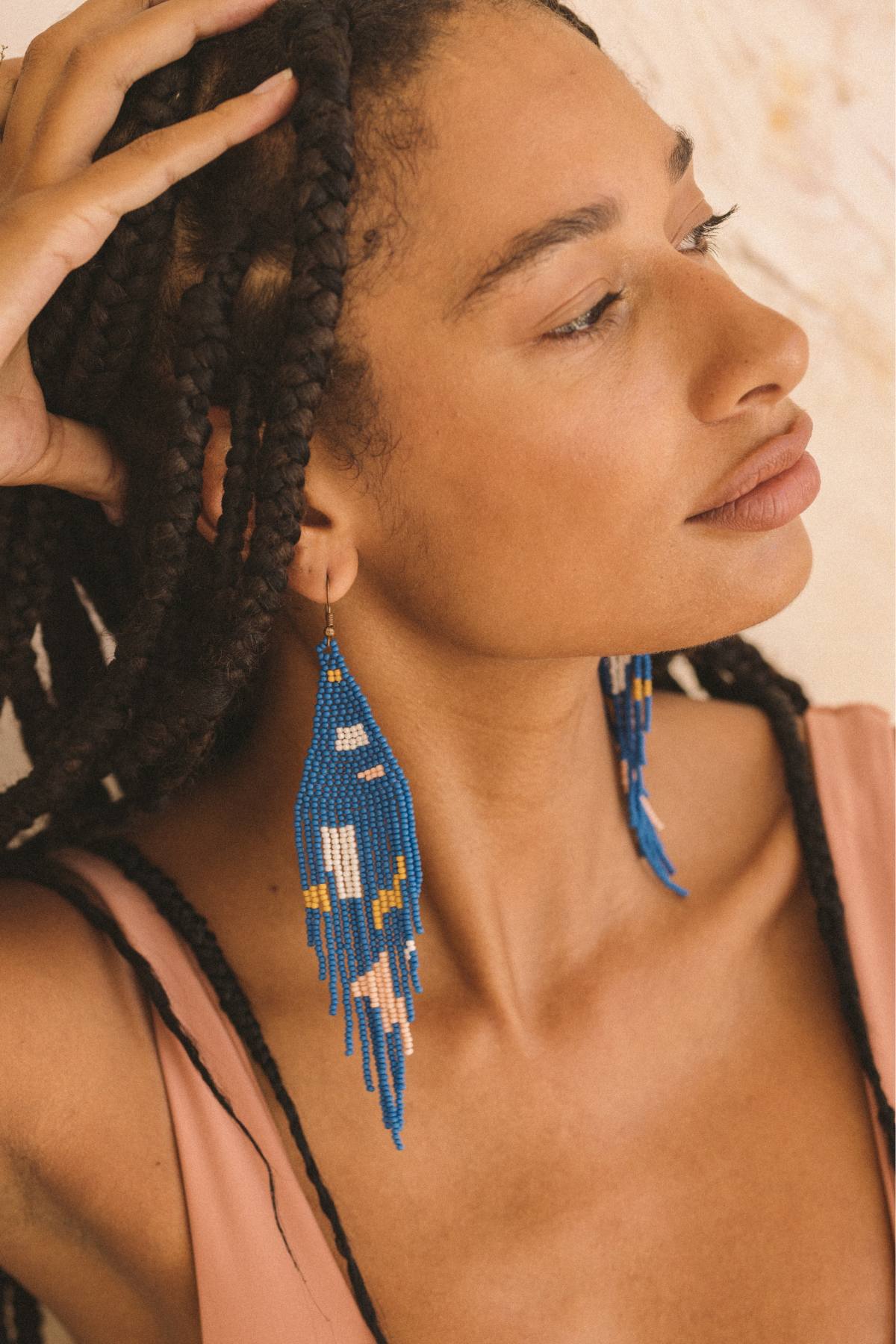 Embera People Hand beaded Earring