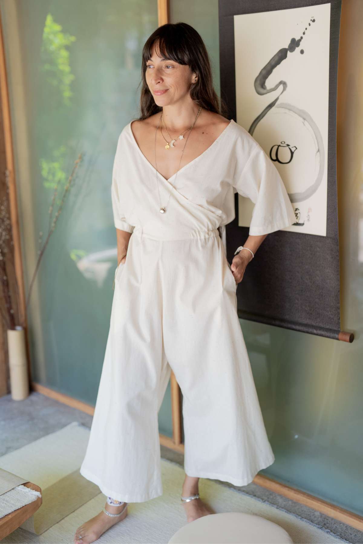 Magdalena Playsuit Cotton Stairs (PR)