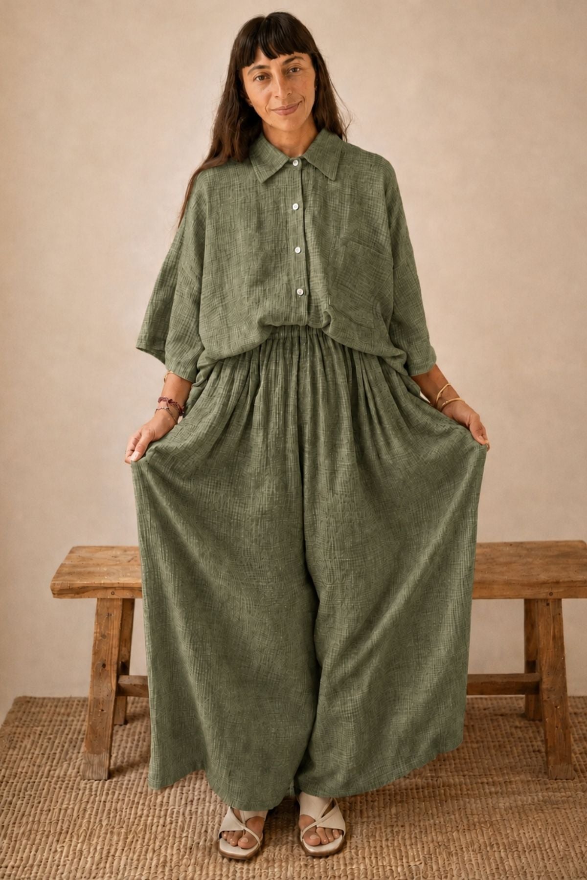 Hana Set (100% Natural Bubble Cotton)