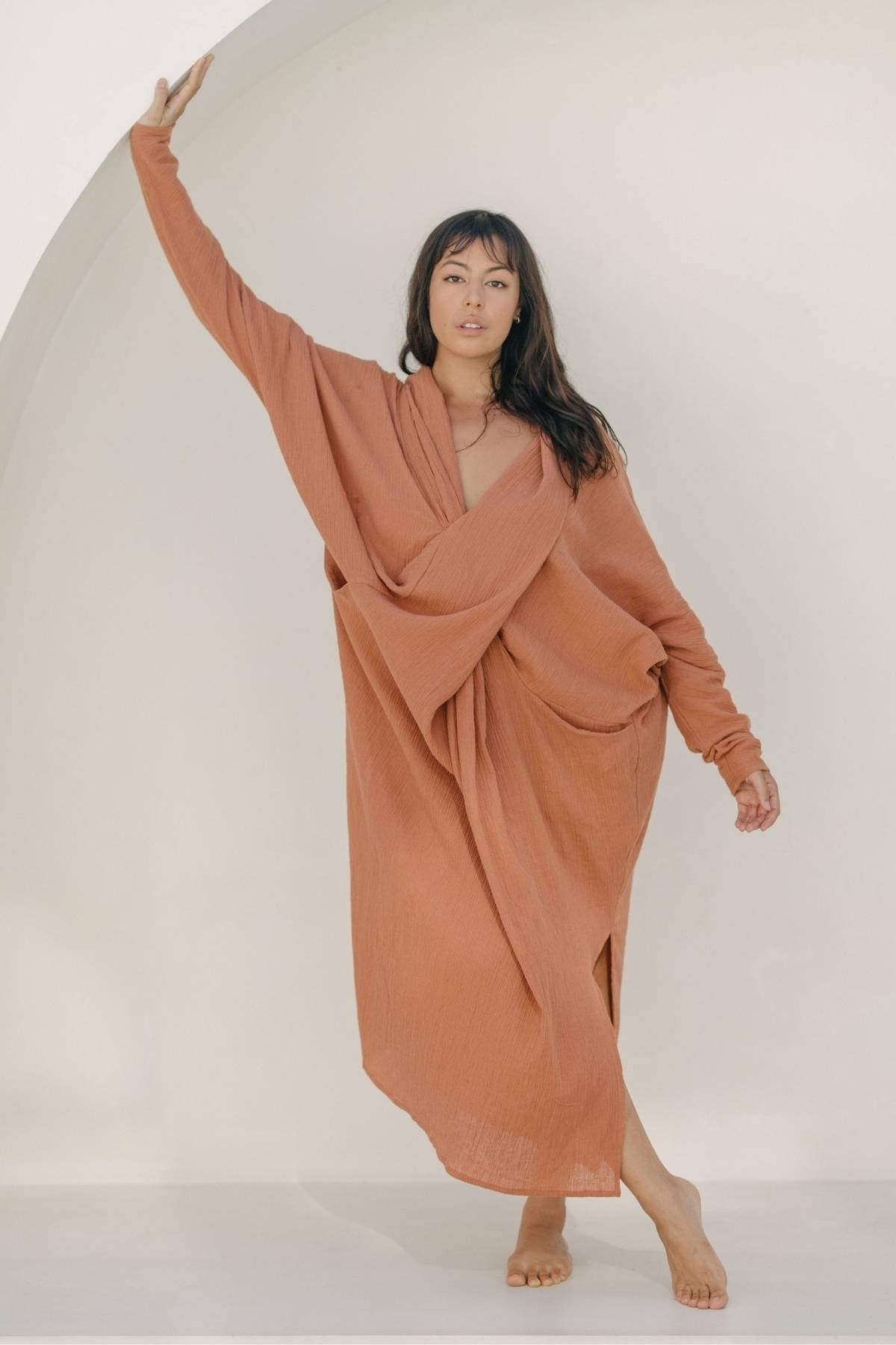 Amma Gown (Coral or Indigo)