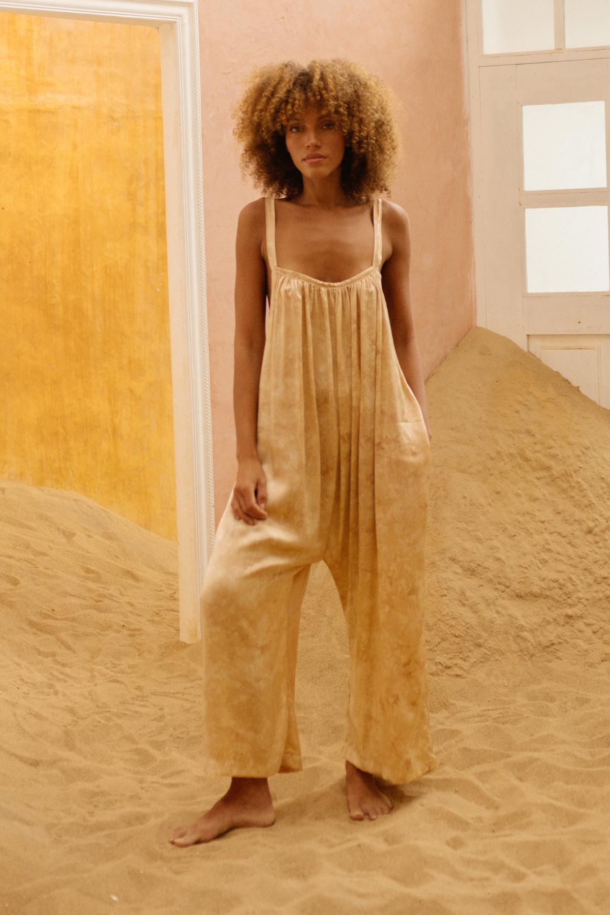 The Lover Playsuit (Rose Petal or Tumeric Gold) - Made to Order