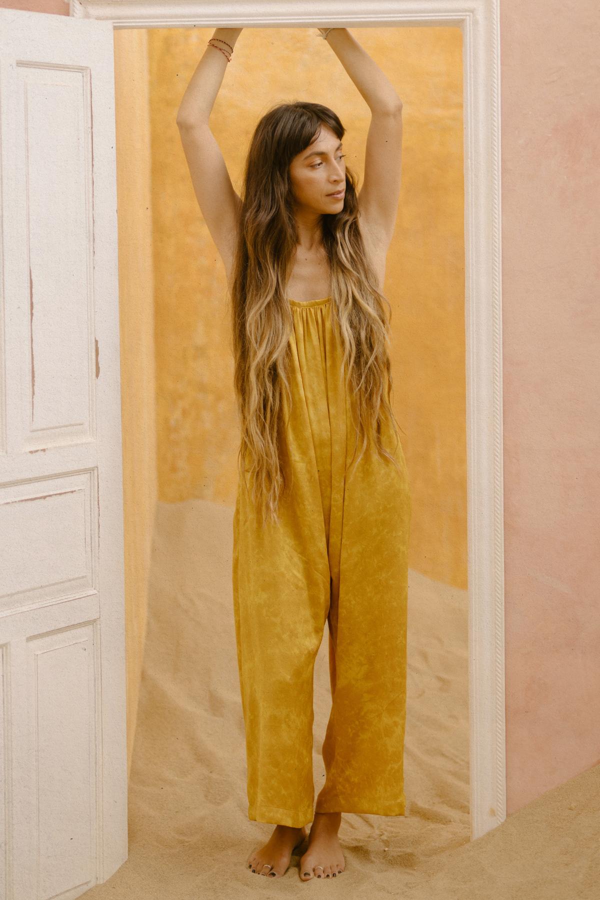The Lover Playsuit (Rose Petal or Tumeric Gold) - Made to Order