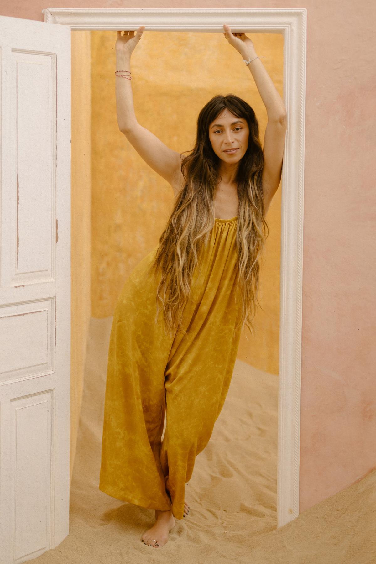 The Lover Playsuit (Rose Petal or Tumeric Gold) - Made to Order