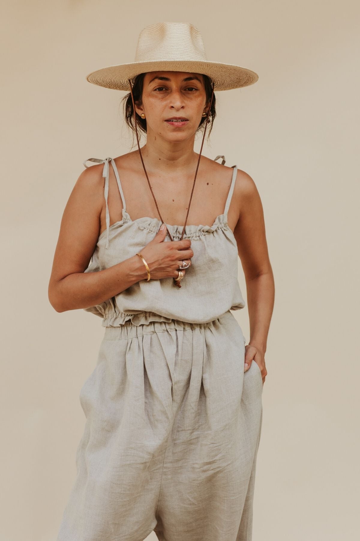 Mona Pant (100% Linen, Multiple Colors)
